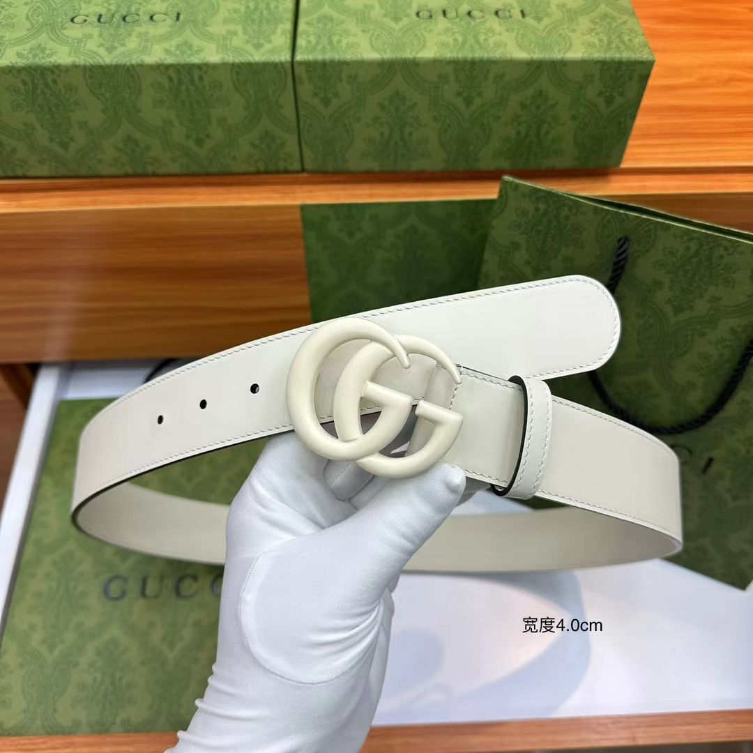 Gucci gg Marmont Reversible Thin Belt - 