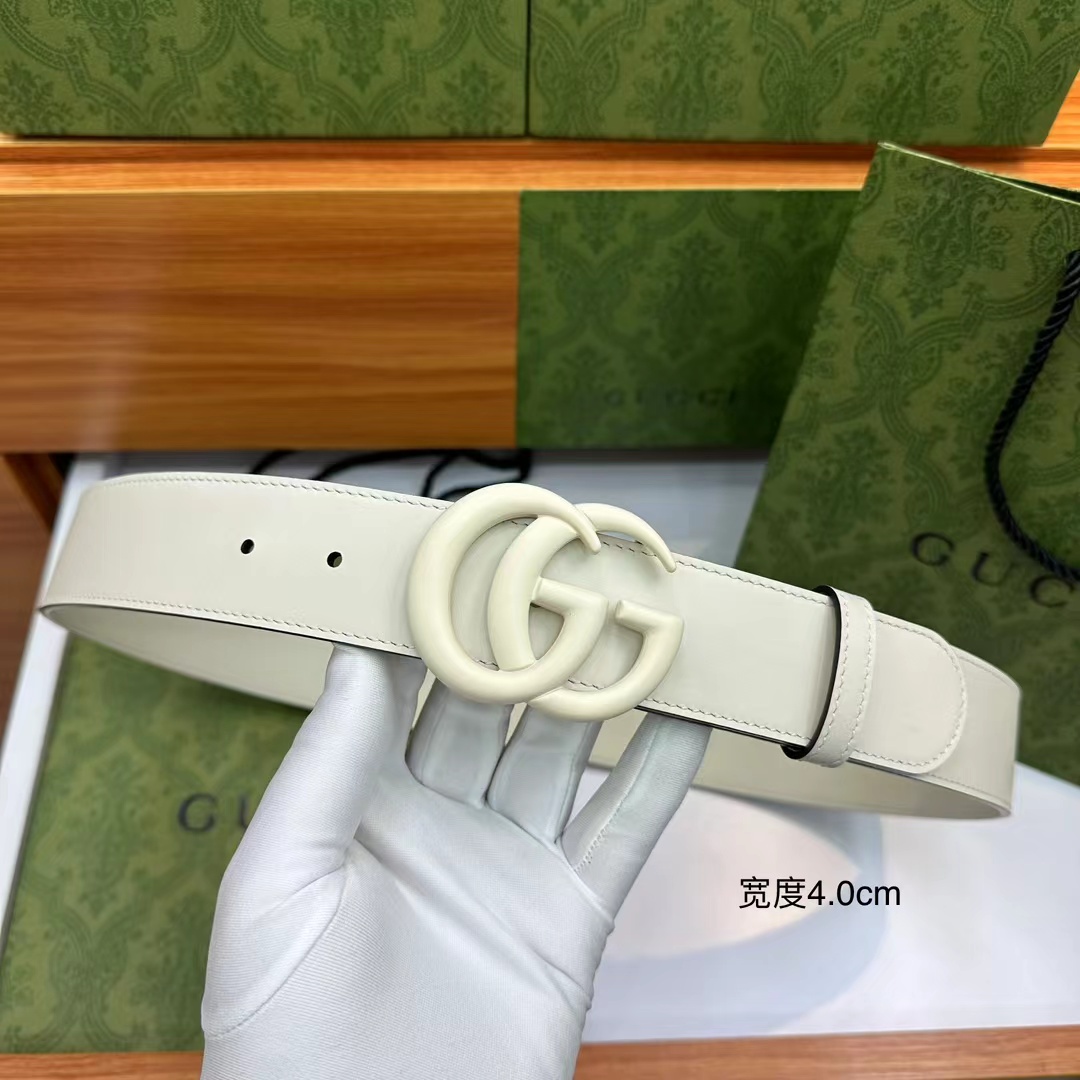 Gucci gg Marmont Reversible Thin Belt - 