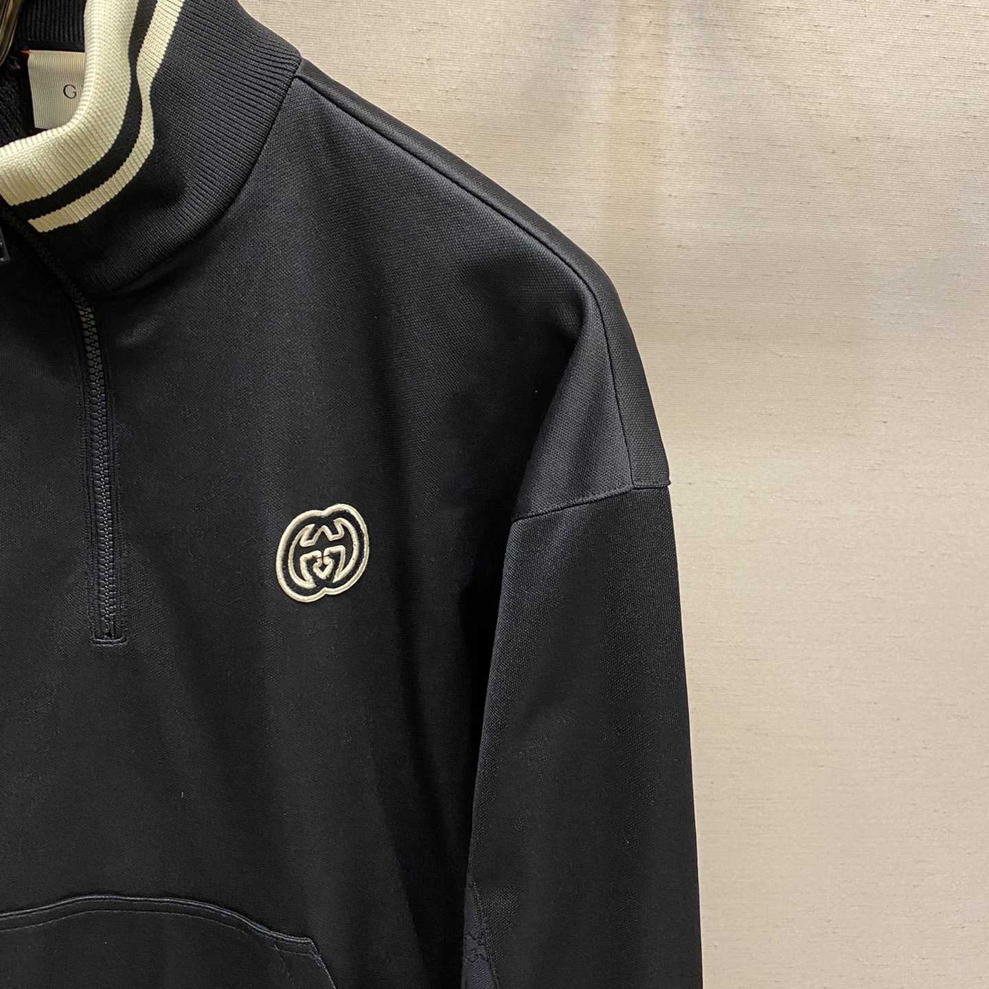 Gucci Technical Jersey Half Zip Jacket  - 