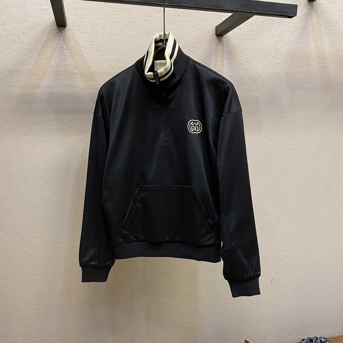 Gucci Technical Jersey Half Zip Jacket  - PerfectKickZ