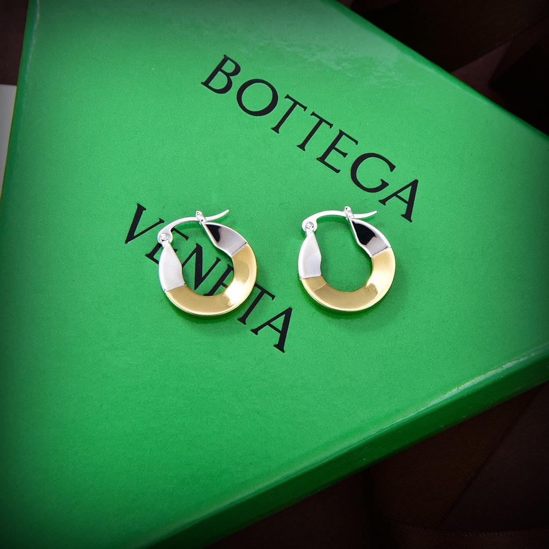 Bottega Veneta Joint Hoop Earrings - PerfectKickZ