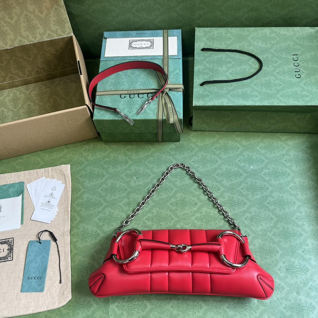 Gucci Horsebit Chain Medium Shoulder Bag (38x 15x 16cm) - PerfectKickZ