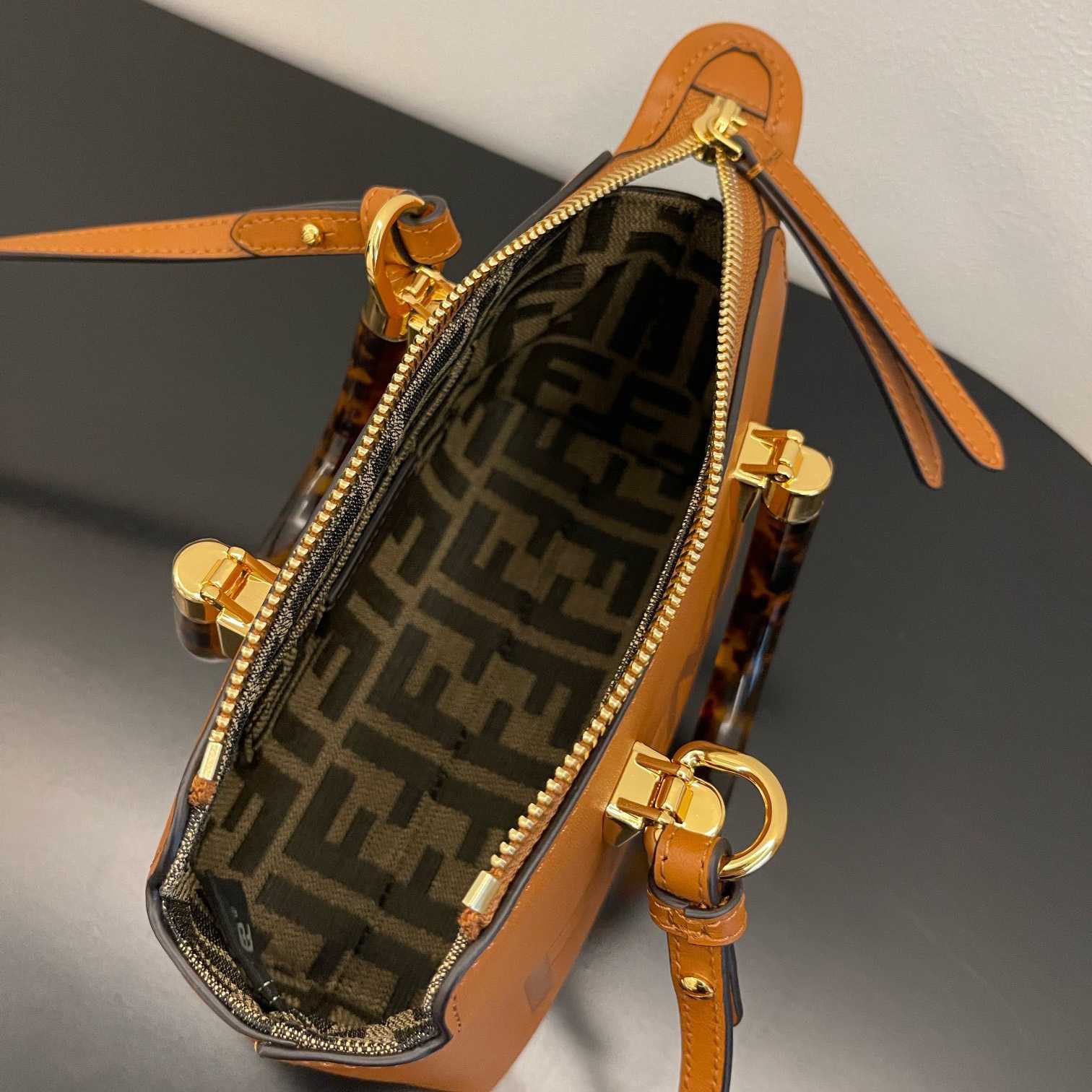 Fendi By The Way Mini Small Brown Leather Boston Bag  - PerfectKickZ