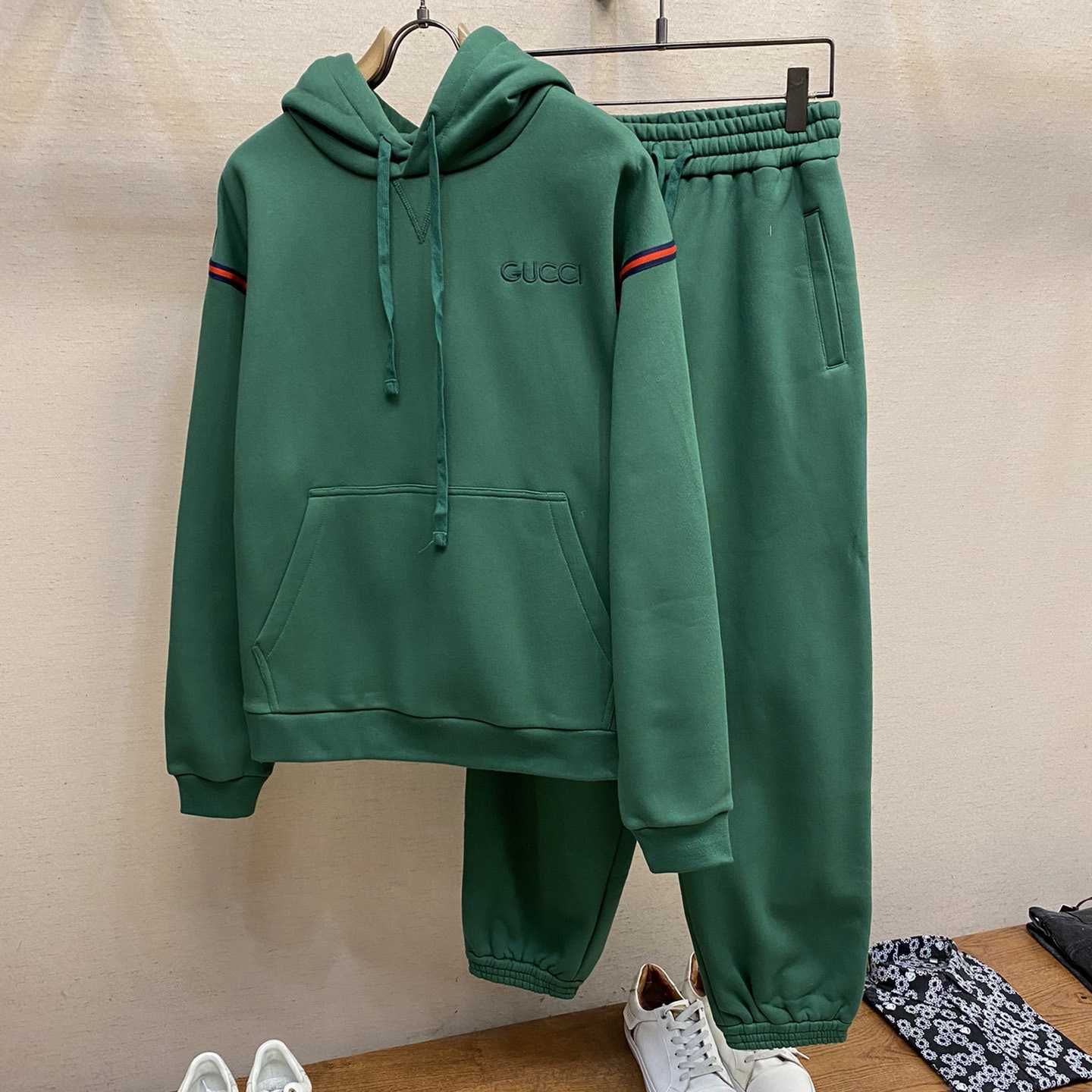 Gucci Cotton Jersey Track Pant With Web - PerfectKickZ