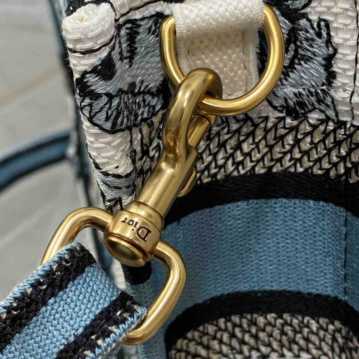 Dior Mini Dior Book Tote With Strap - PerfectKickZ