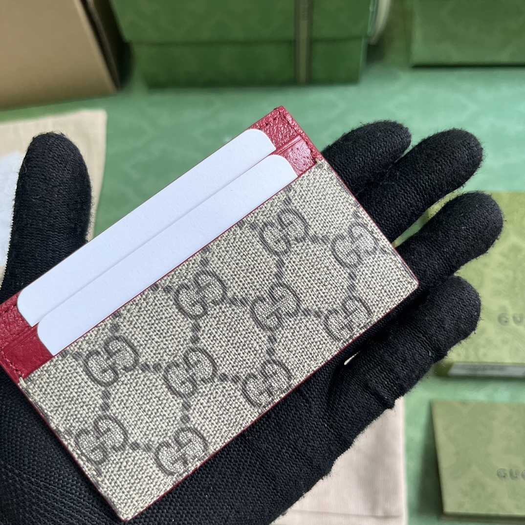 Gucci Card Case With GG Detail - PerfectKickZ
