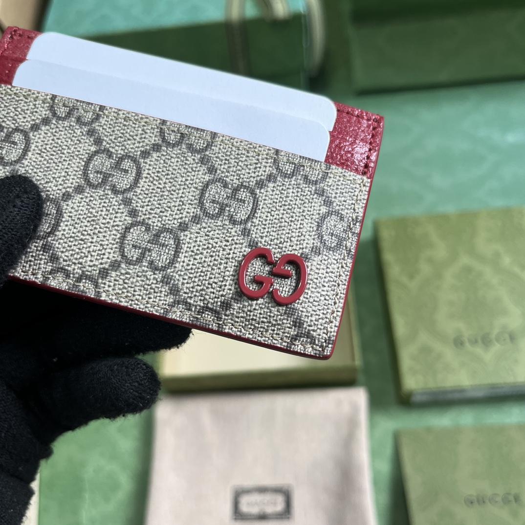 Gucci Card Case With GG Detail - PerfectKickZ