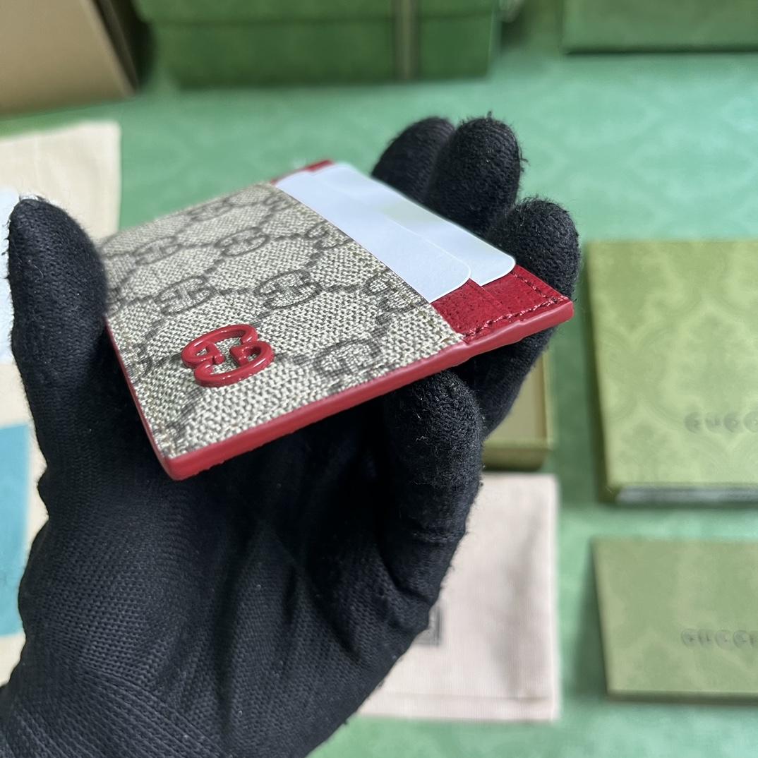 Gucci Card Case With GG Detail - PerfectKickZ