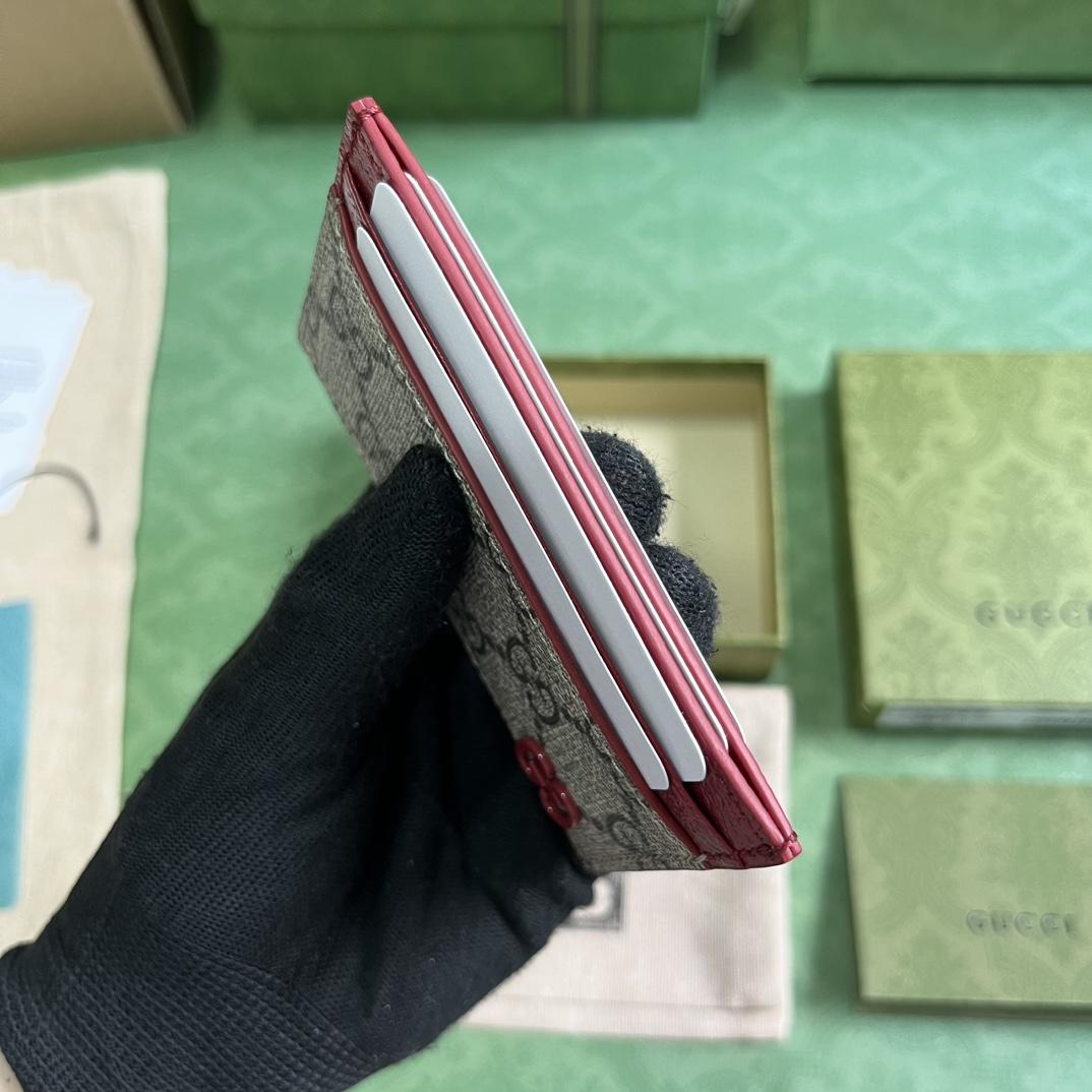 Gucci Card Case With GG Detail - PerfectKickZ