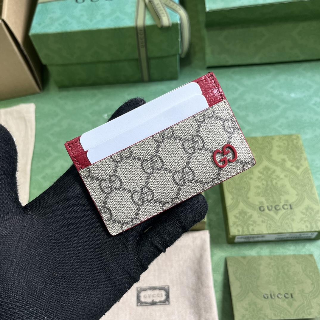 Gucci Card Case With GG Detail - PerfectKickZ