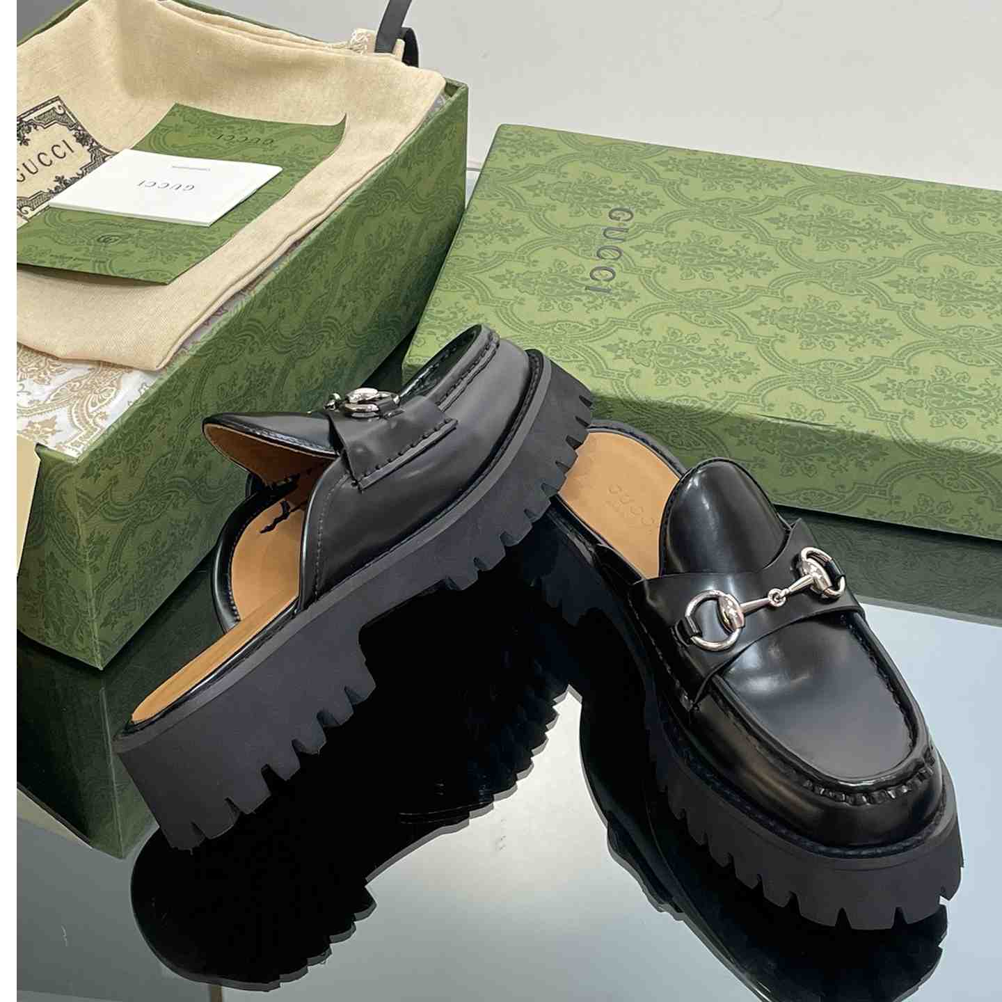 Gucci Women's Mule With Horsebit - PerfectKickZ