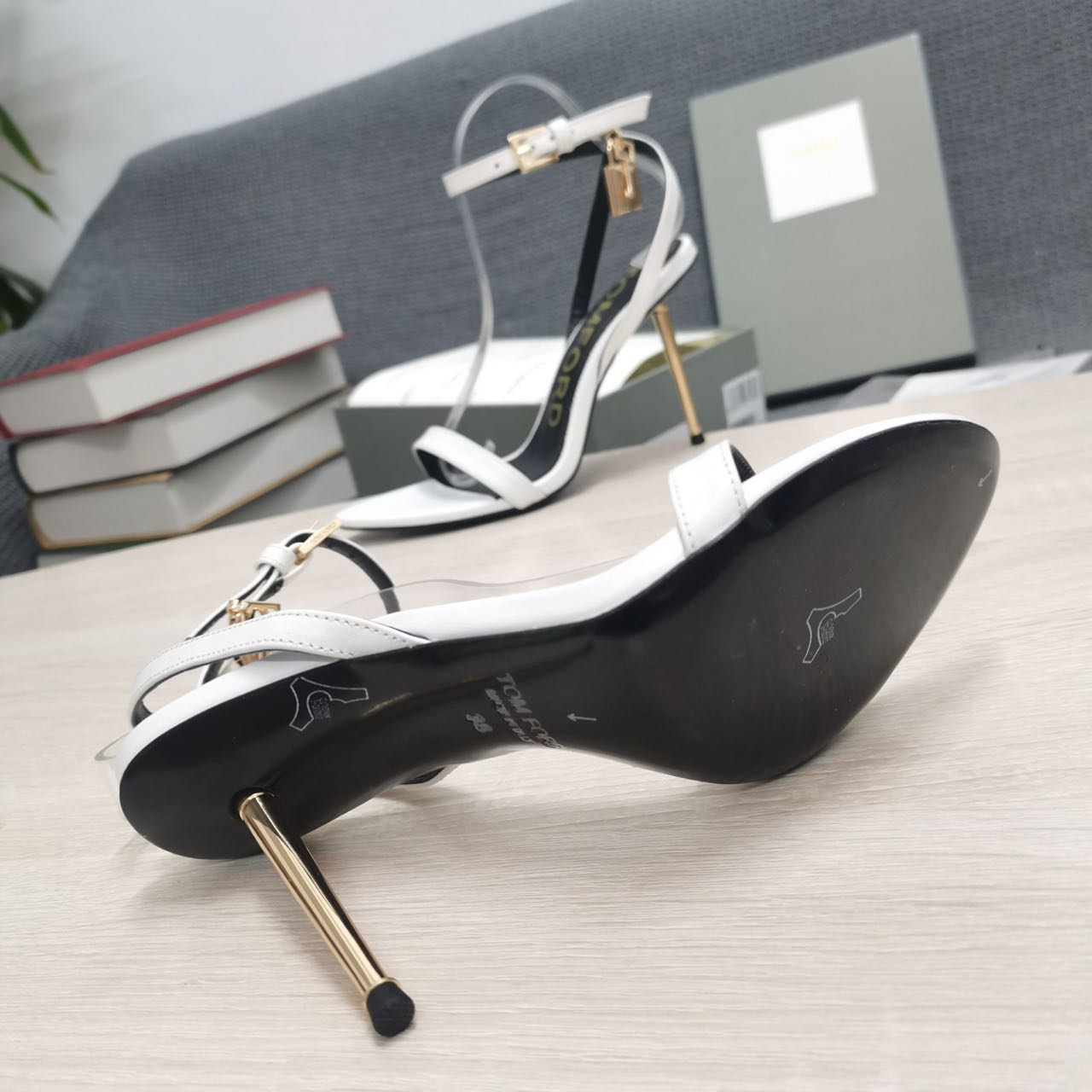 Tom Ford Chain-Embellished Sandals - PerfectKickZ