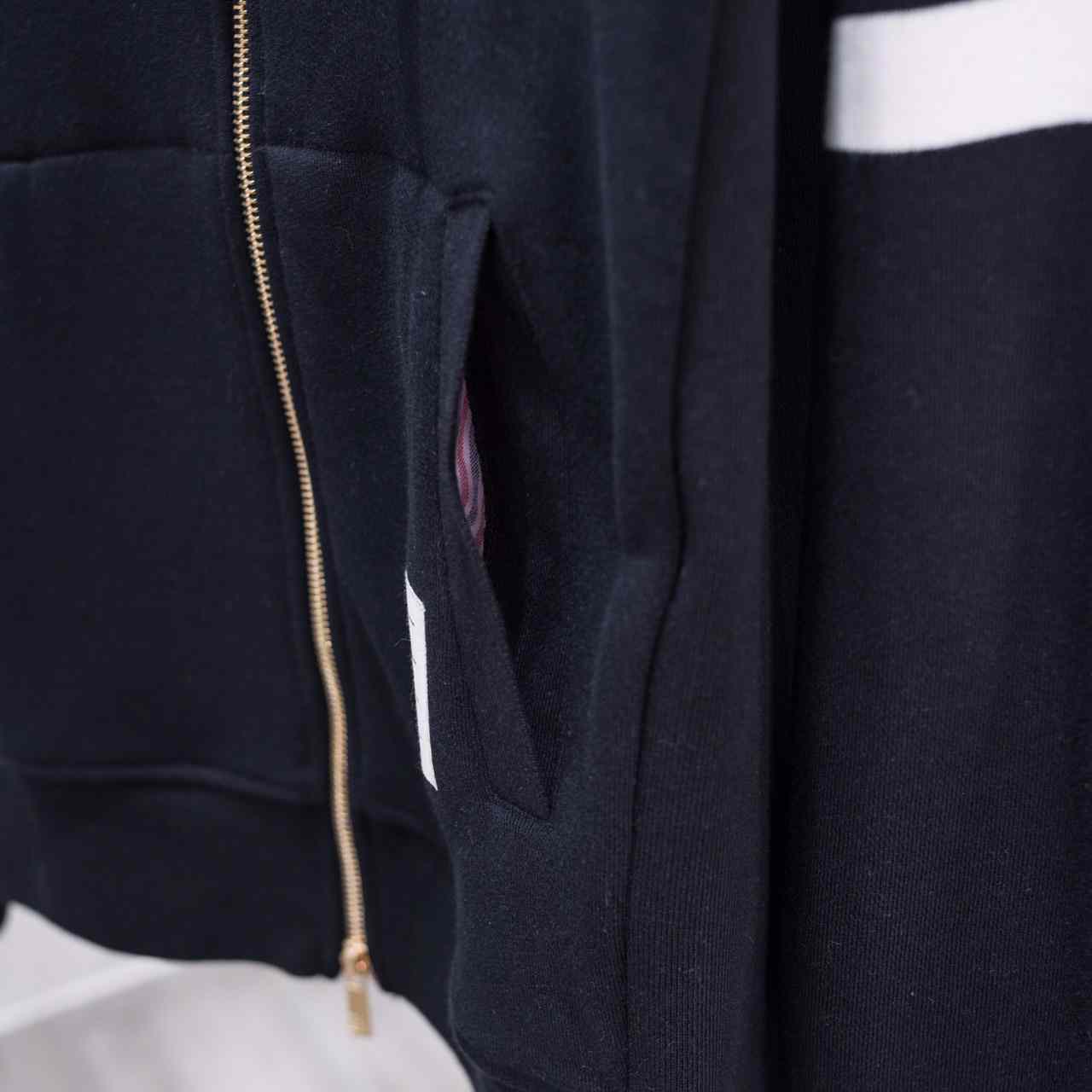 Thom Browne 4-Bar Zip-Up Cotton Hoodie - PerfectKickZ