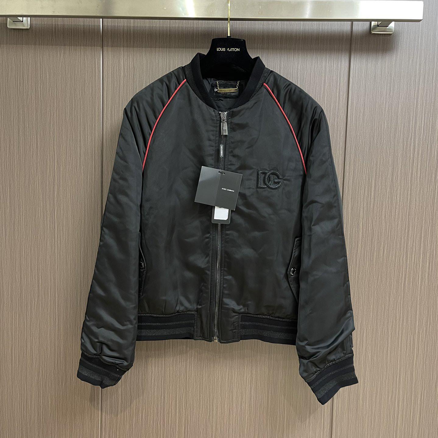 Dolce & Gabbana Satin Jacket With Embroidered Dg Patch - PerfectKickZ
