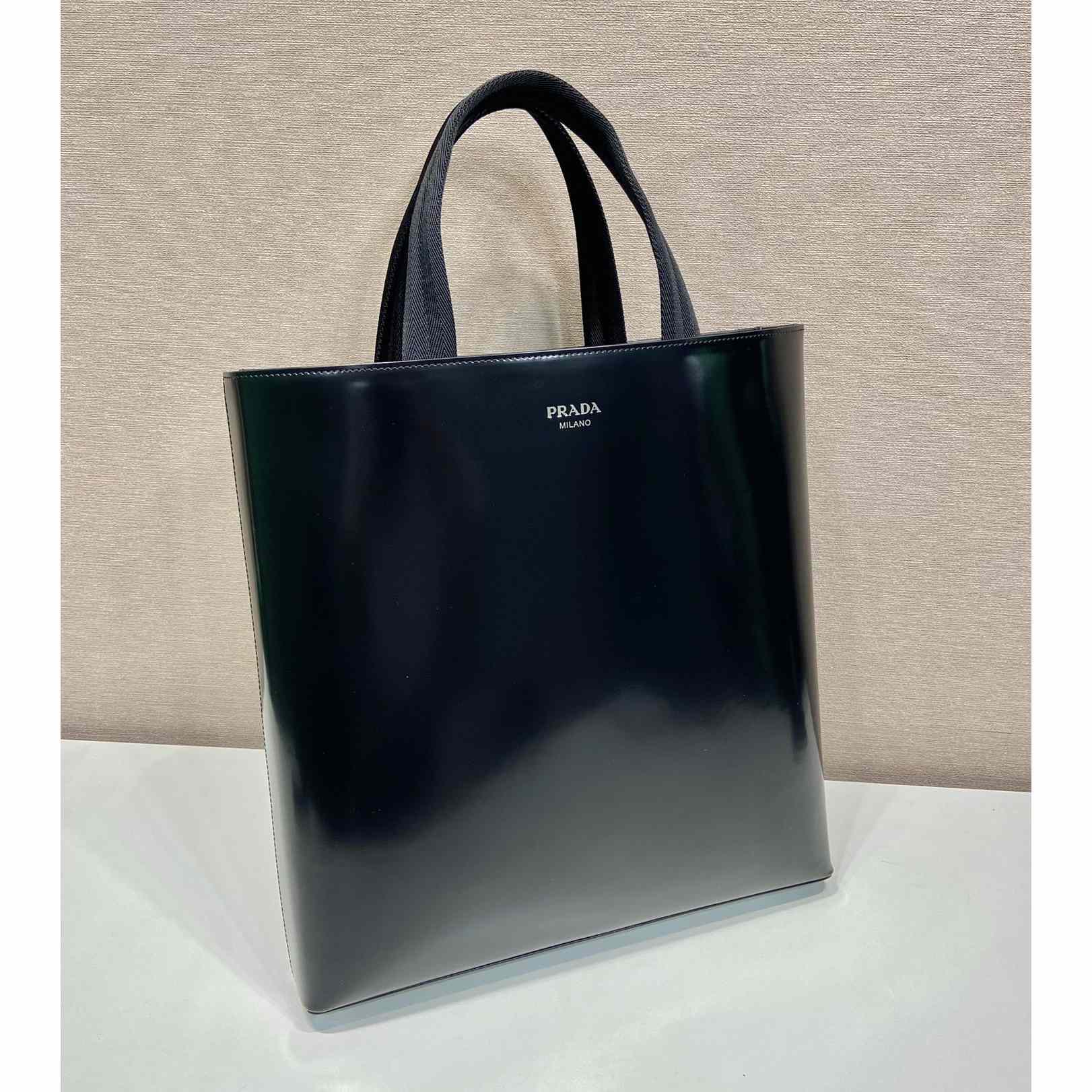 Prada Brushed Leather Tote With Water Bottle - PerfectKickZ