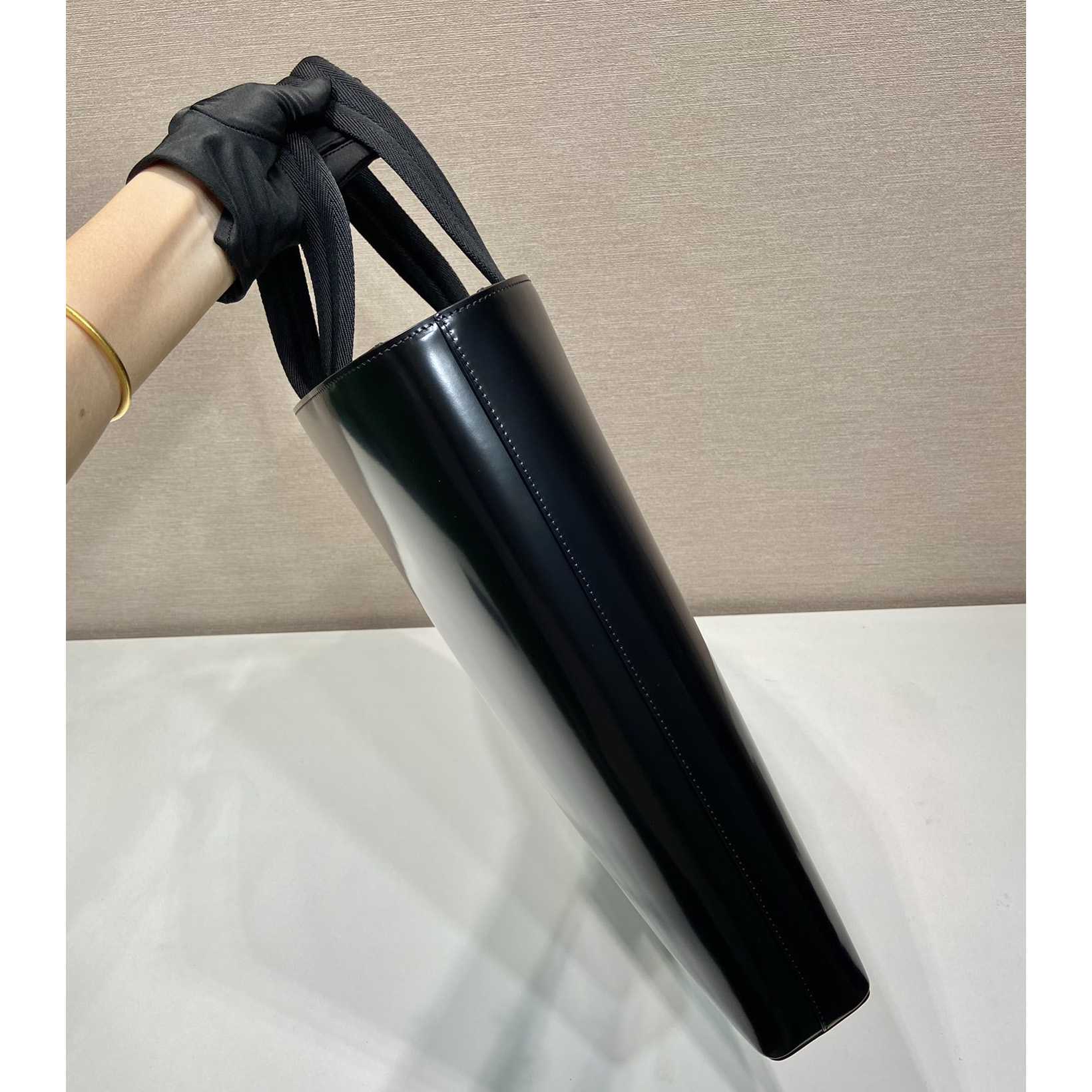 Prada Brushed Leather Tote With Water Bottle - PerfectKickZ