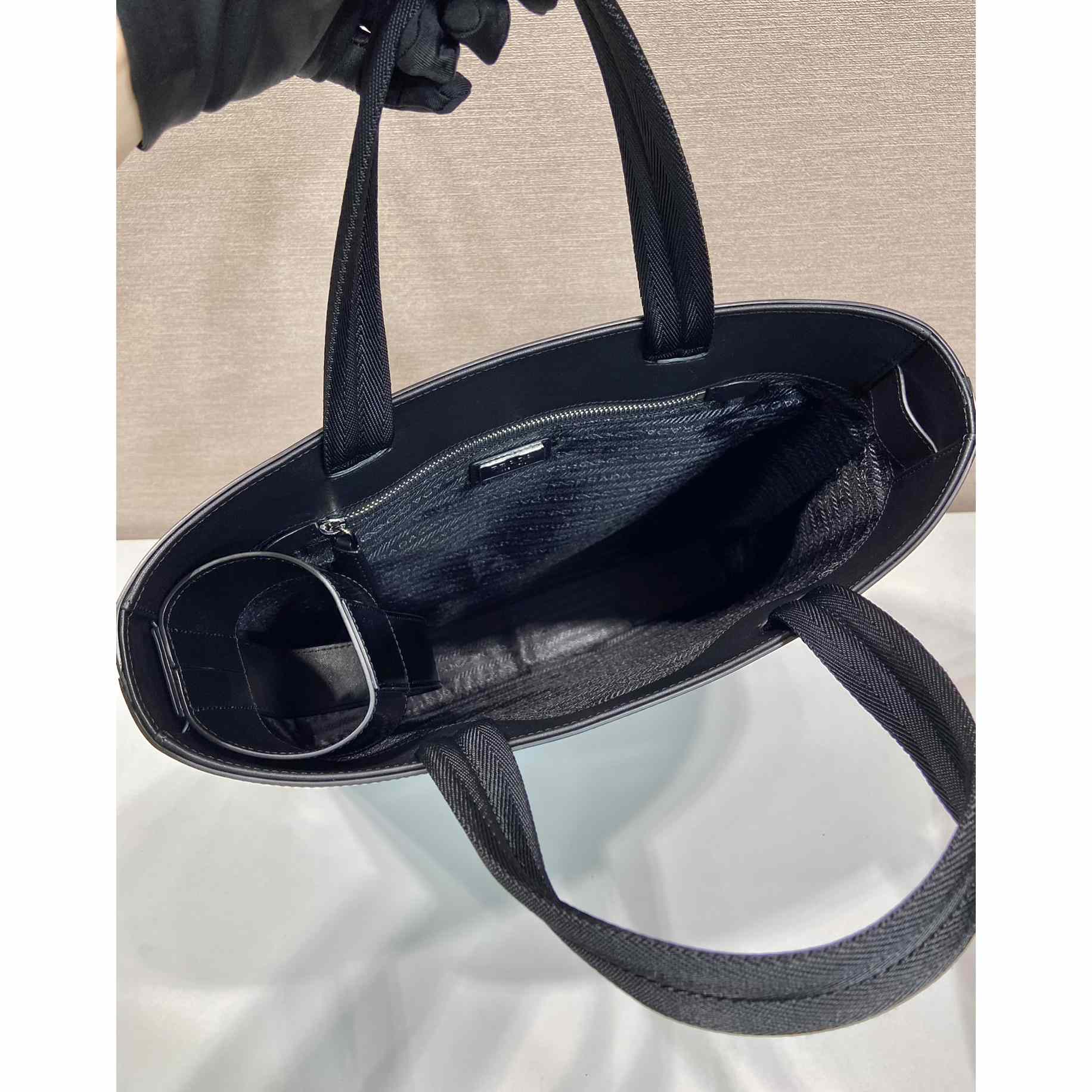 Prada Brushed Leather Tote With Water Bottle - PerfectKickZ