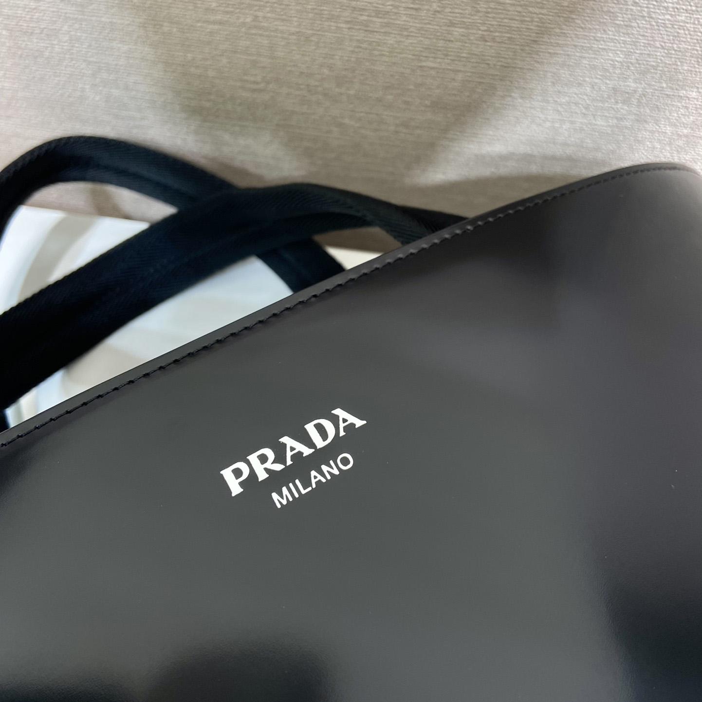 Prada Brushed Leather Tote With Water Bottle - PerfectKickZ