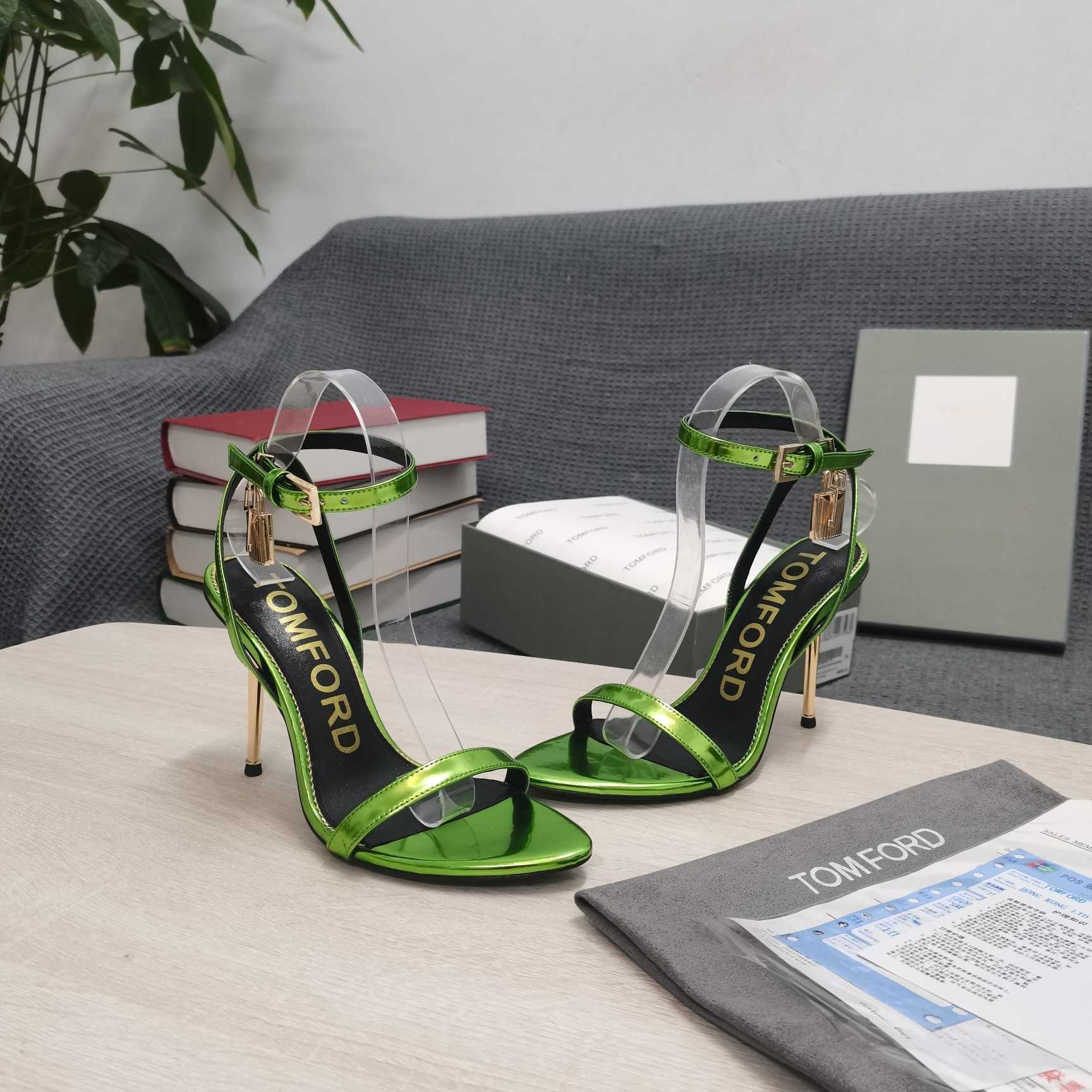 Tom Ford Naked 105mm Leather Sandals - PerfectKickZ