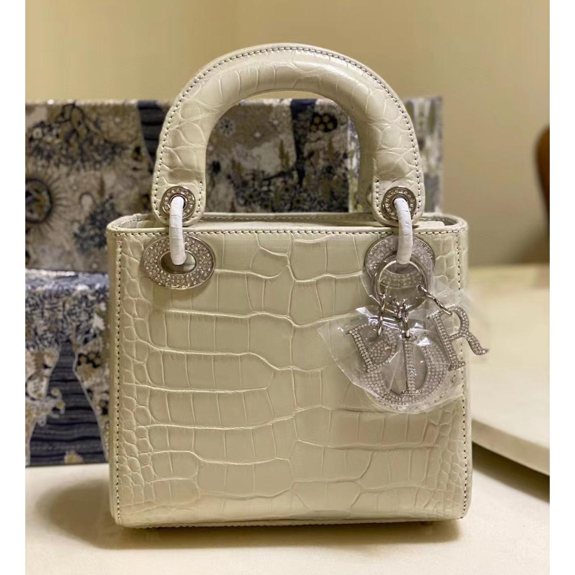 Dior Alligator Mini Lady Dior Bag (17-15-7cm) - PerfectKickZ