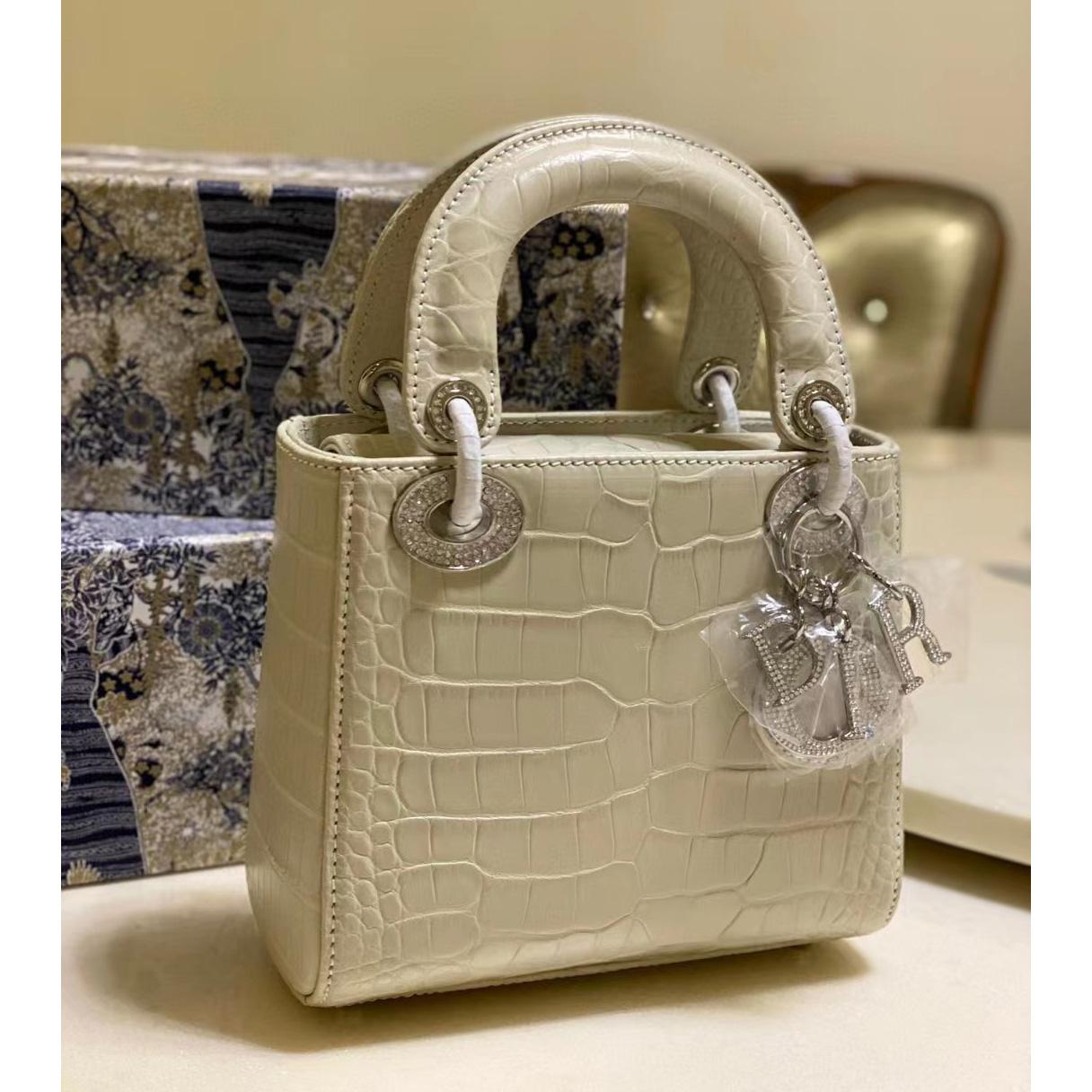 Dior Alligator Mini Lady Dior Bag (17-15-7cm) - PerfectKickZ