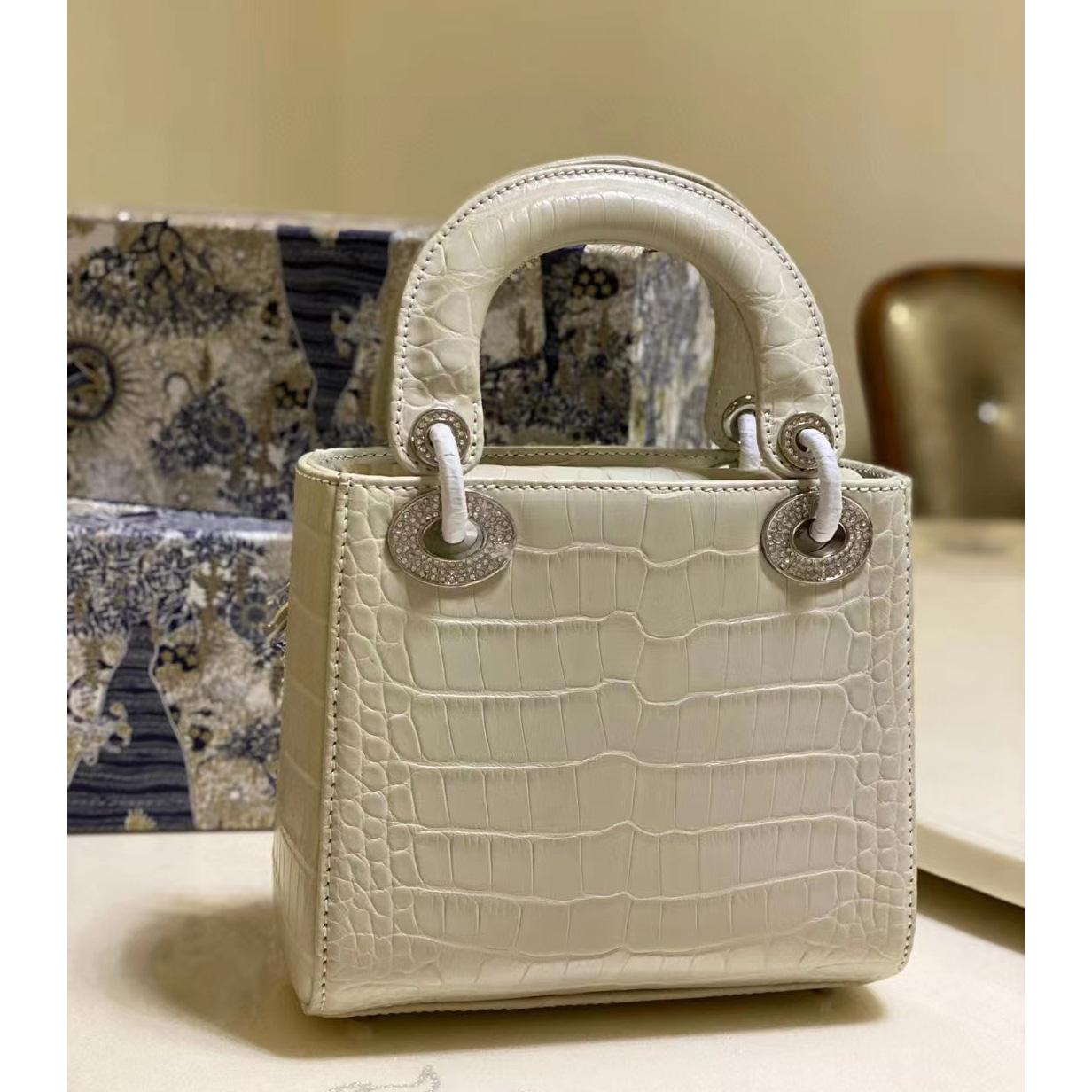 Dior Alligator Mini Lady Dior Bag (17-15-7cm) - PerfectKickZ