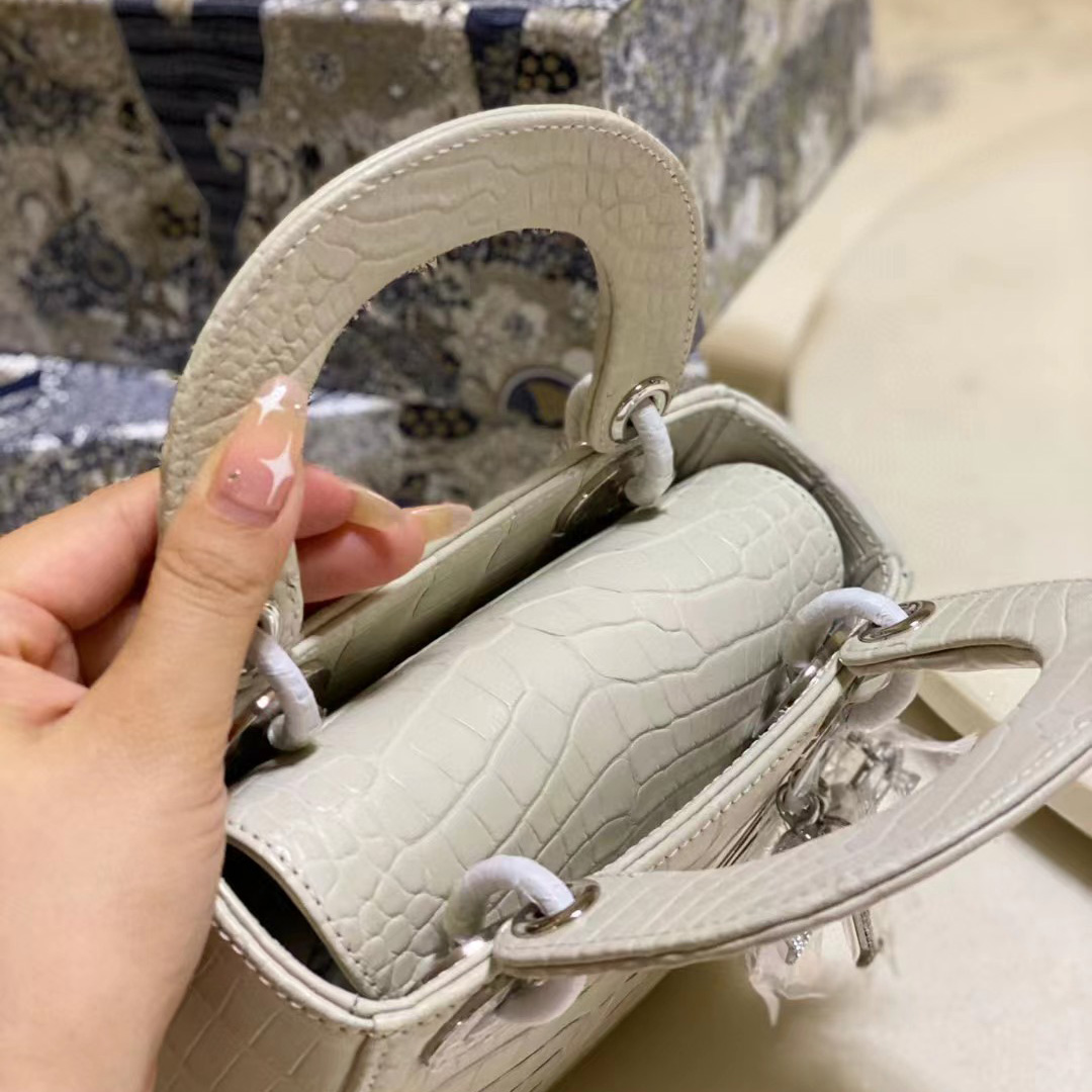 Dior Alligator Mini Lady Dior Bag (17-15-7cm) - PerfectKickZ
