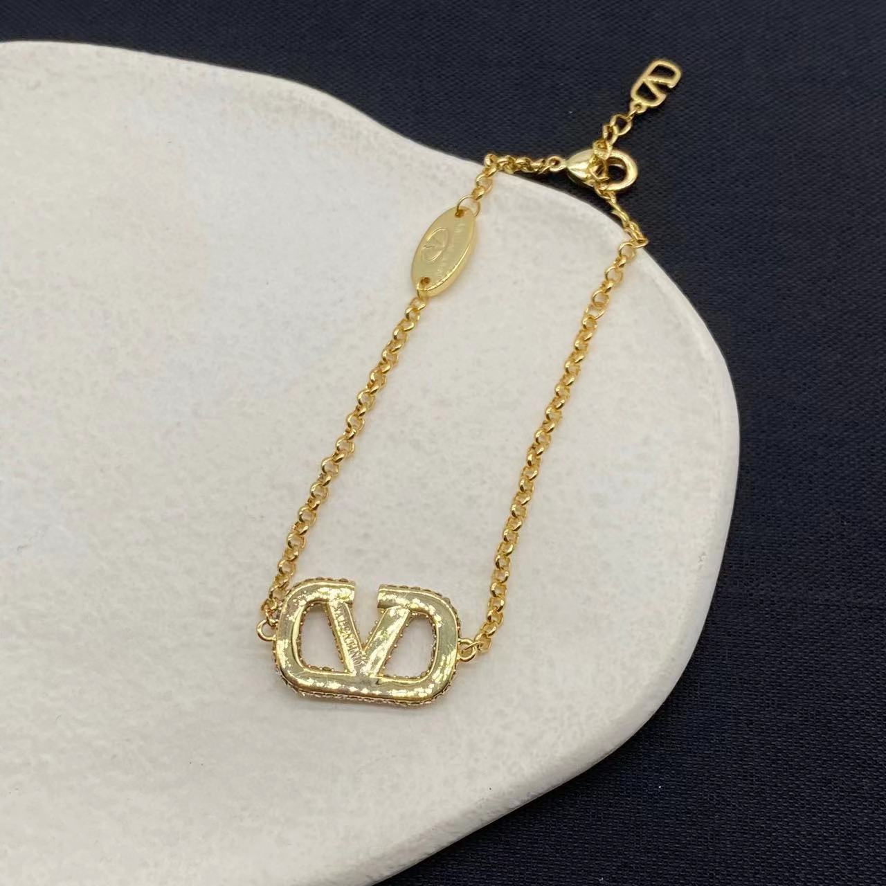 Valenti Garavani VLOGO Tone Swarovski Crystal Bracelet - PerfectKickZ