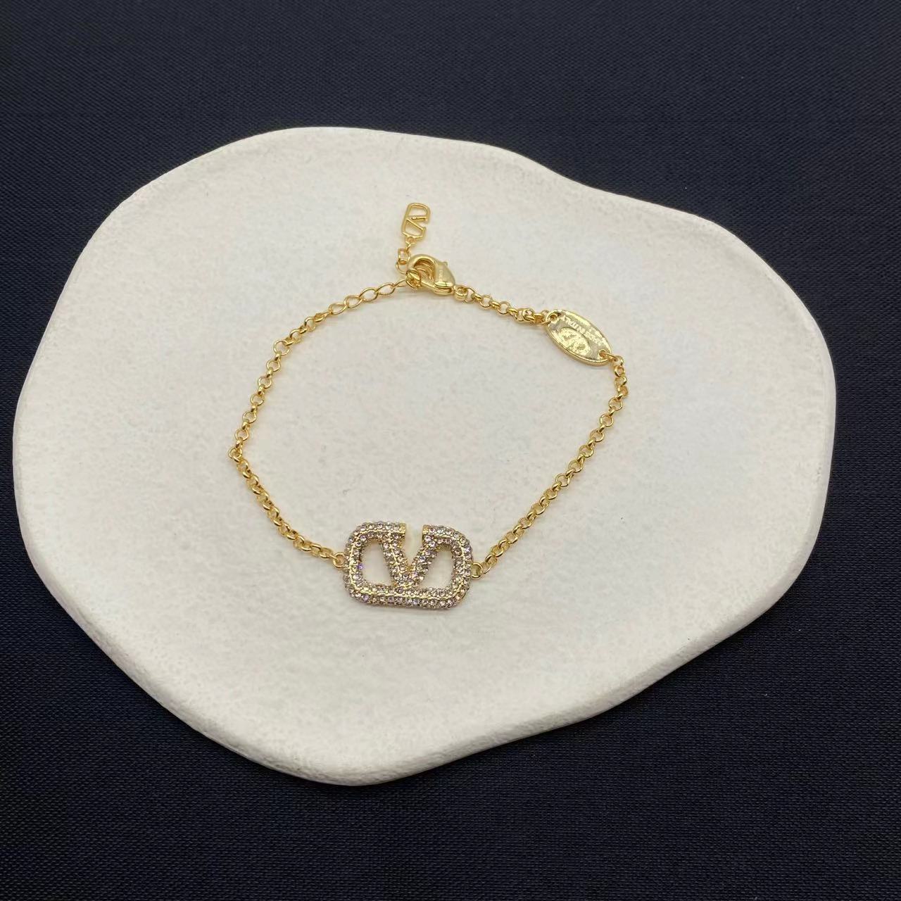Valenti Garavani VLOGO Tone Swarovski Crystal Bracelet - PerfectKickZ