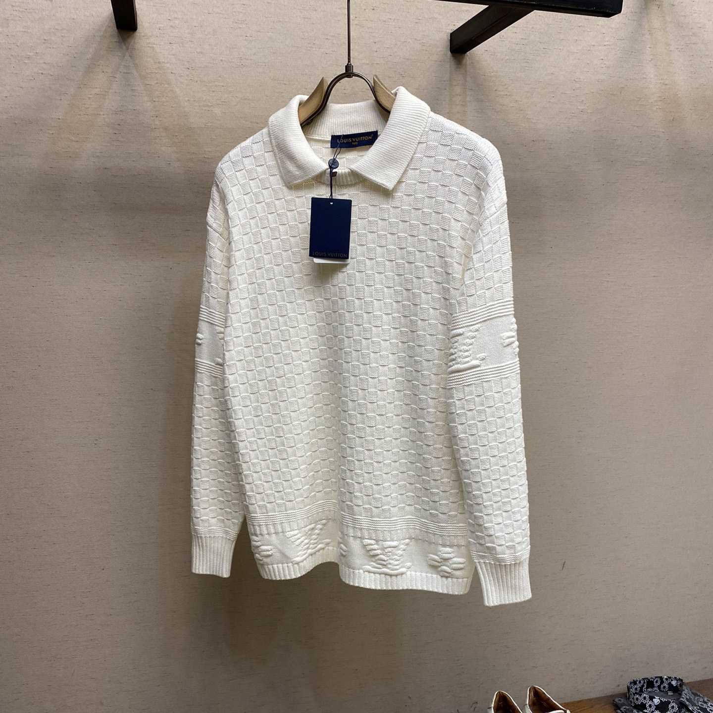 Louis Vuitton Lv Damier Wool Blend Pullover     - PerfectKickZ