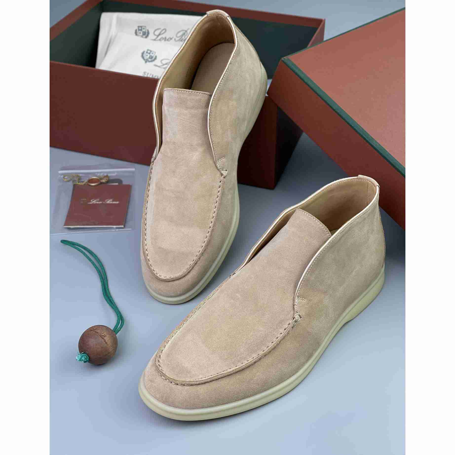 Loro Piana White Sole Summer Walk Loafers - PerfectKickZ