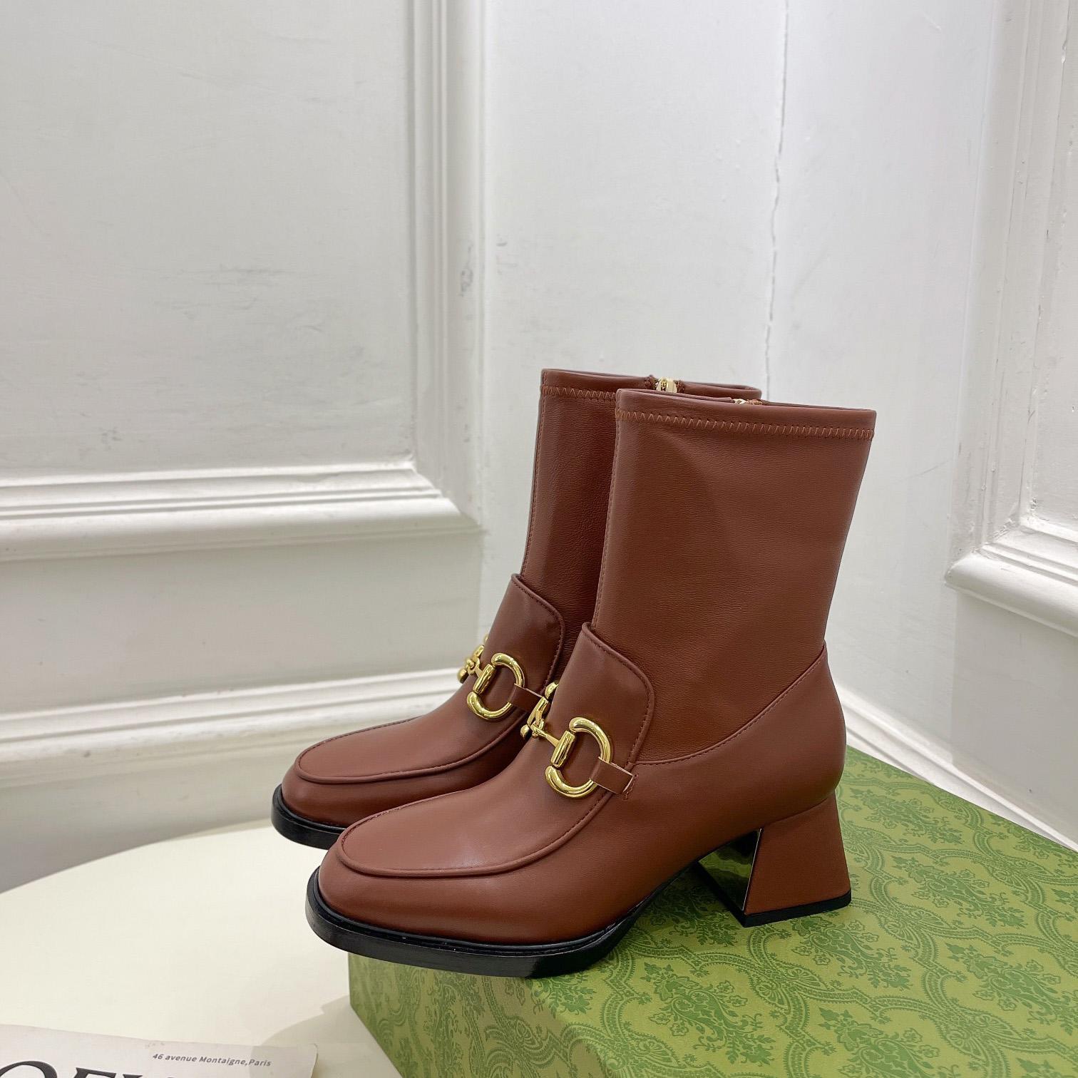 Gucci Women's Boots With Horsebit - PerfectKickZ