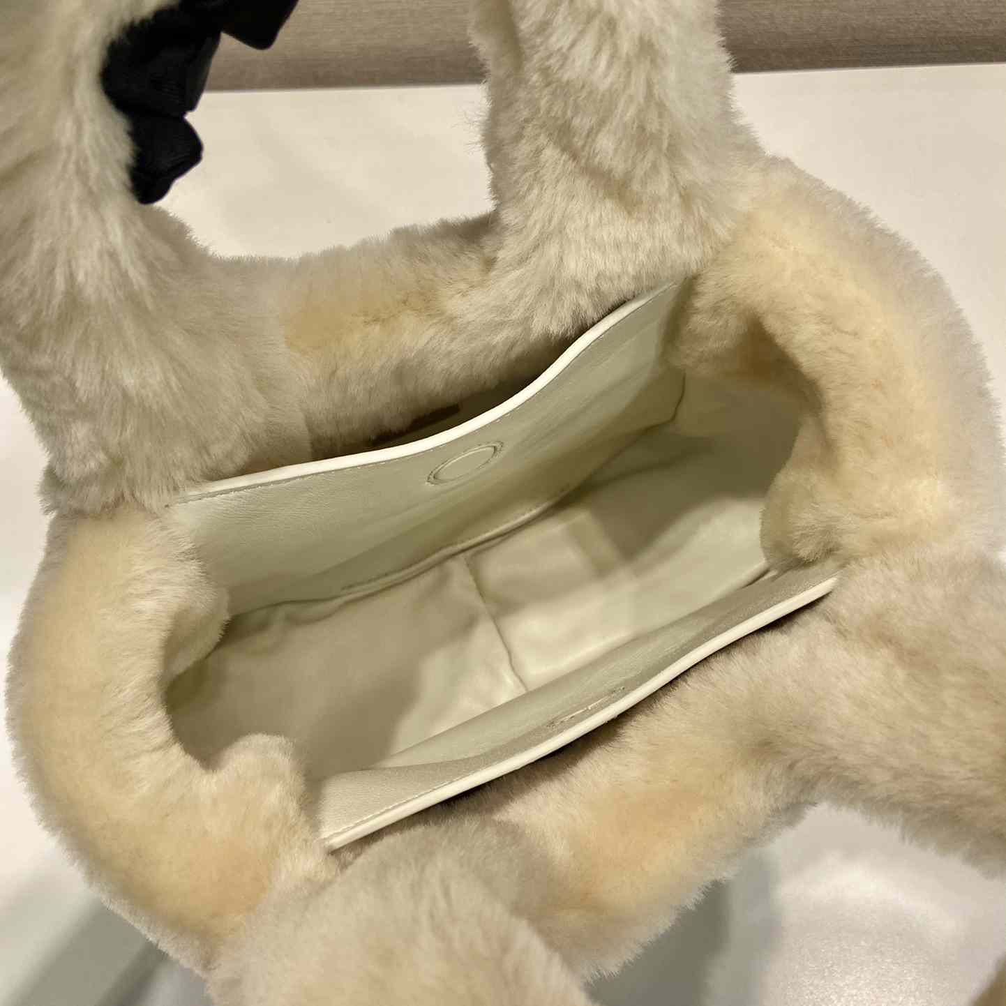Prada Shearling Mini Handbag - PerfectKickZ