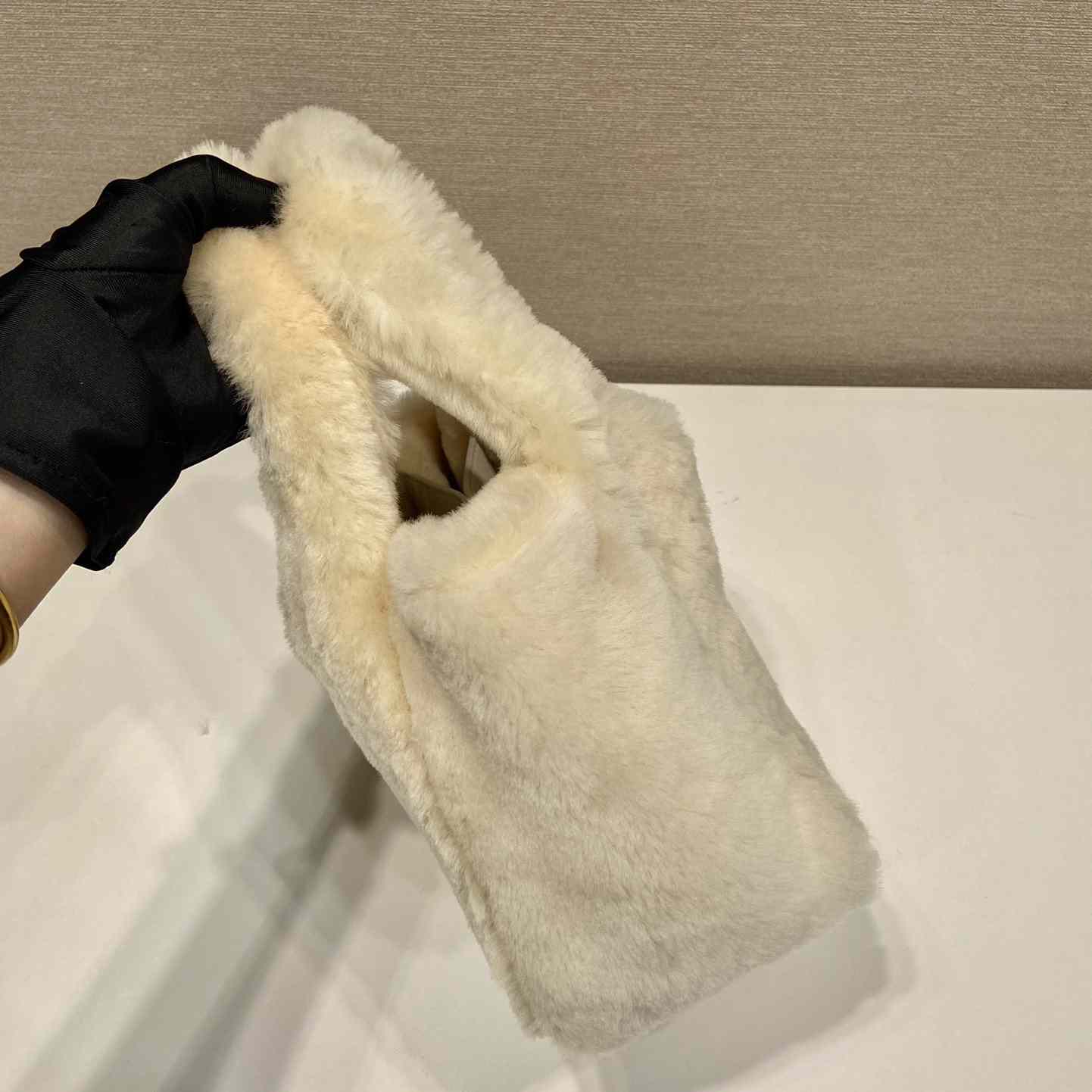 Prada Shearling Mini Handbag - PerfectKickZ