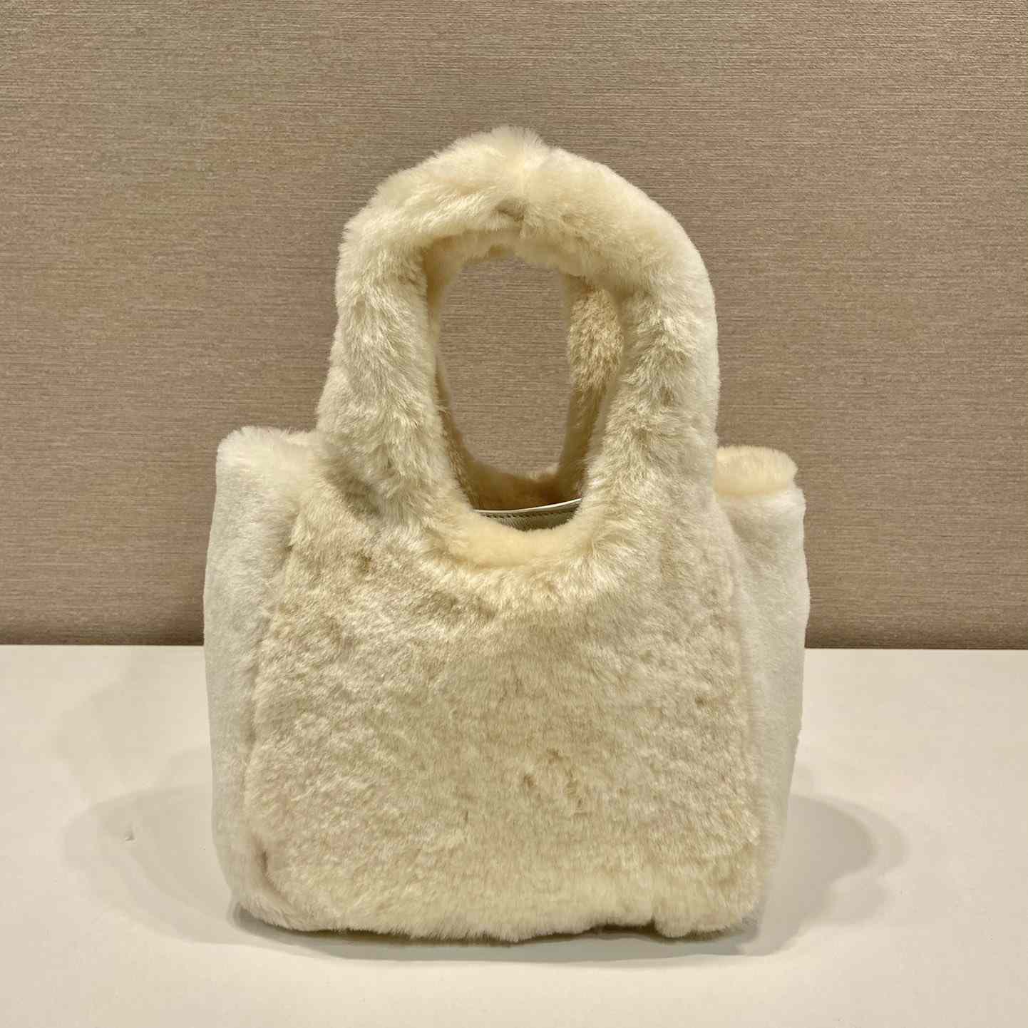 Prada Shearling Mini Handbag - PerfectKickZ