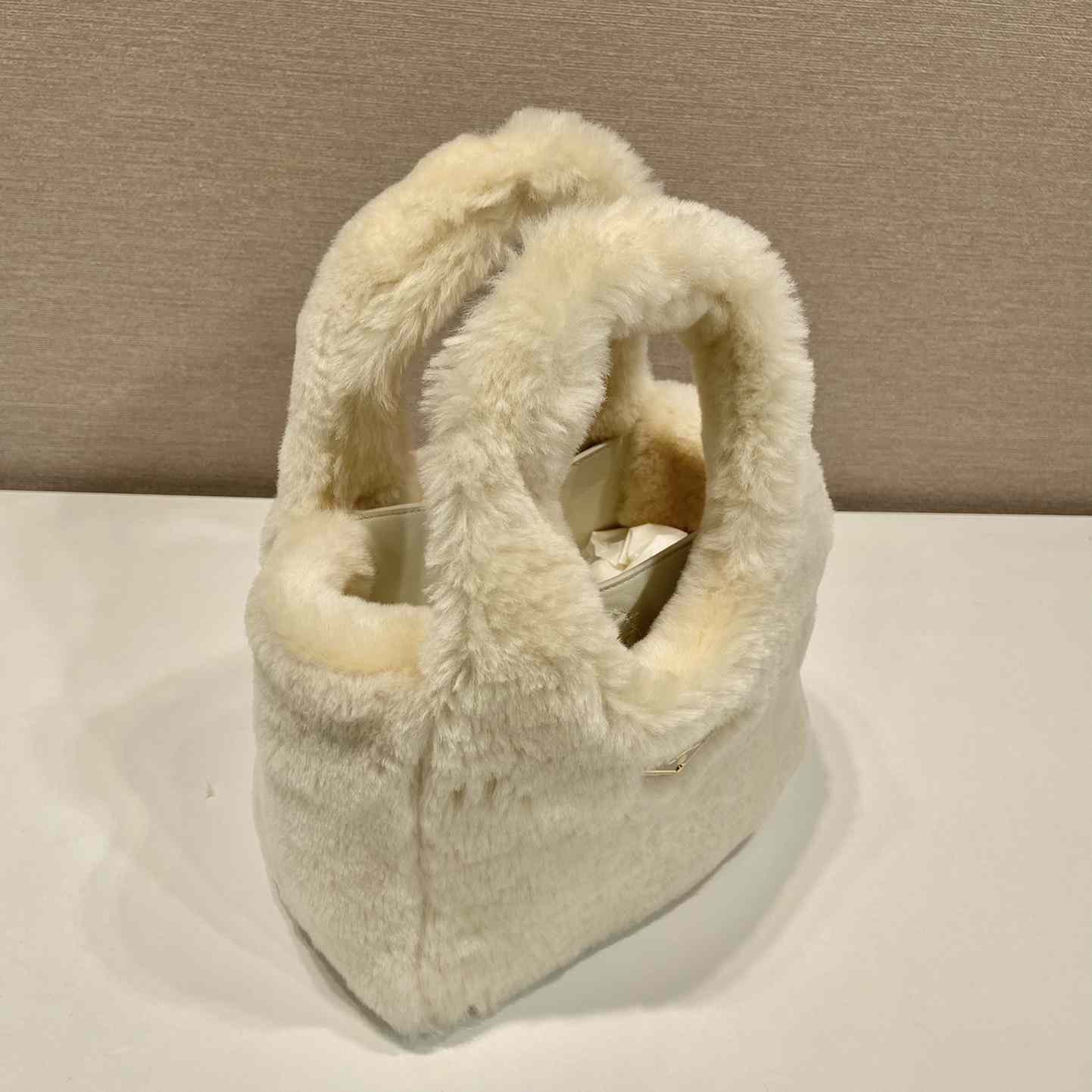 Prada Shearling Mini Handbag - PerfectKickZ