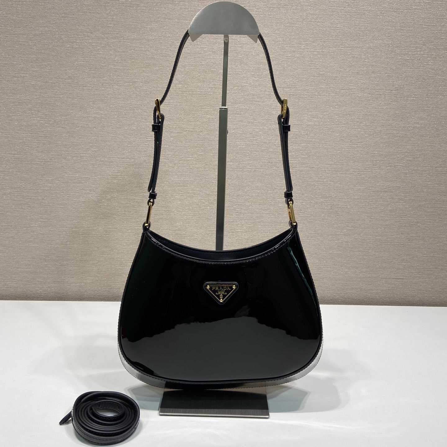 Prada Cleo Patent Leather Bag - PerfectKickZ