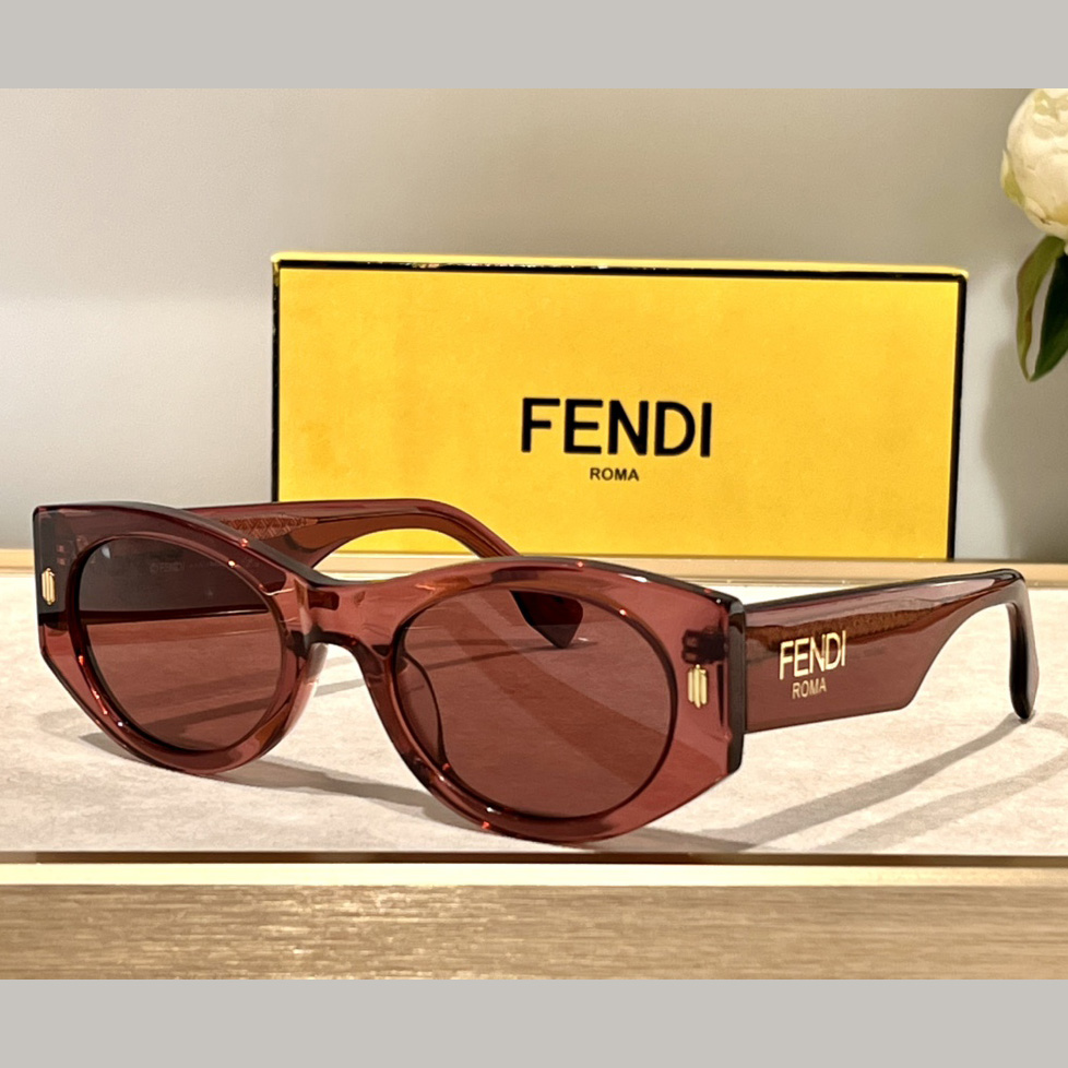 Fendi Roma Purple Acetate Sunglasses   FE40125F  - PerfectKickZ