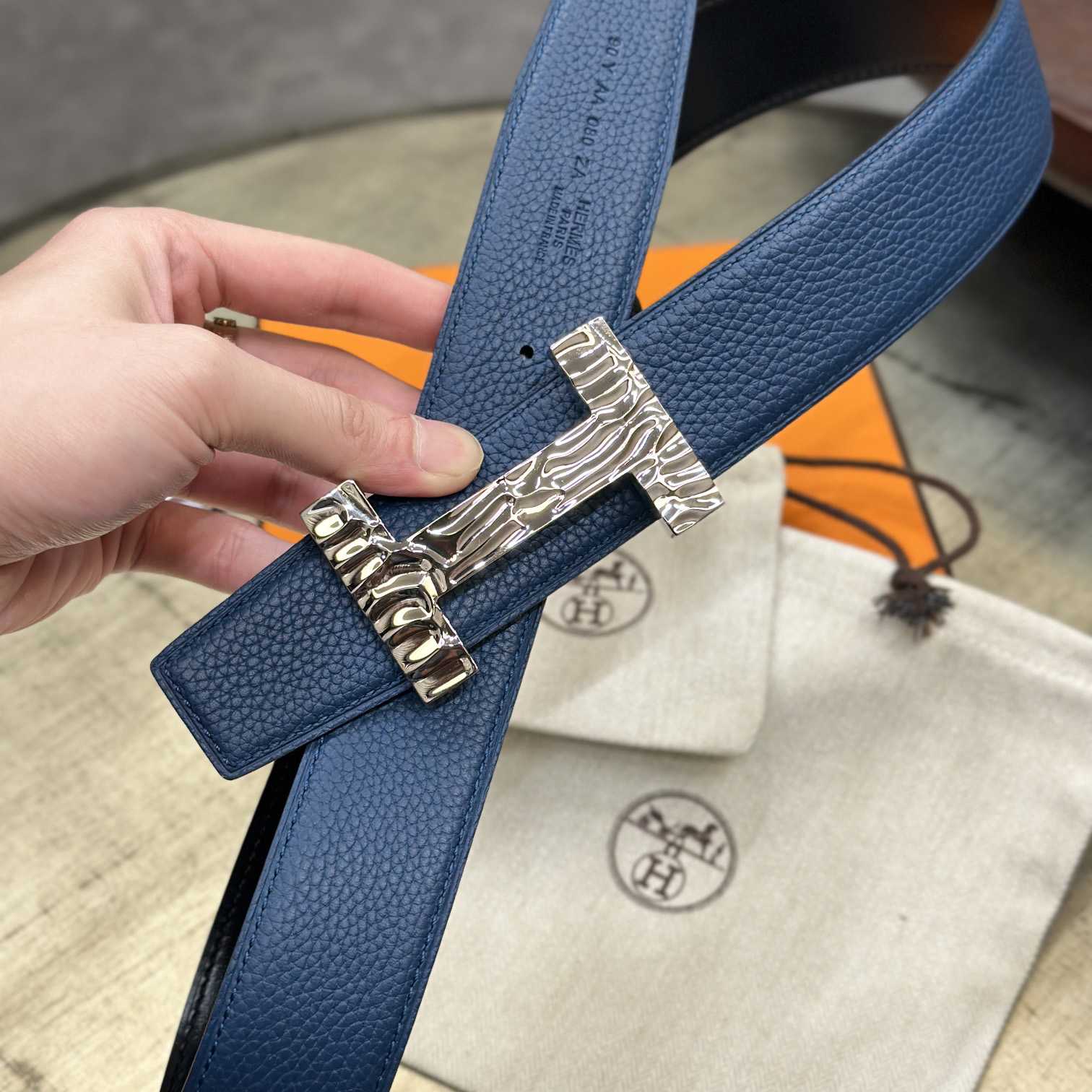 Hermes Quizz H2O Belt buckle & Reversible Leather Strap 38 mm - PerfectKickZ