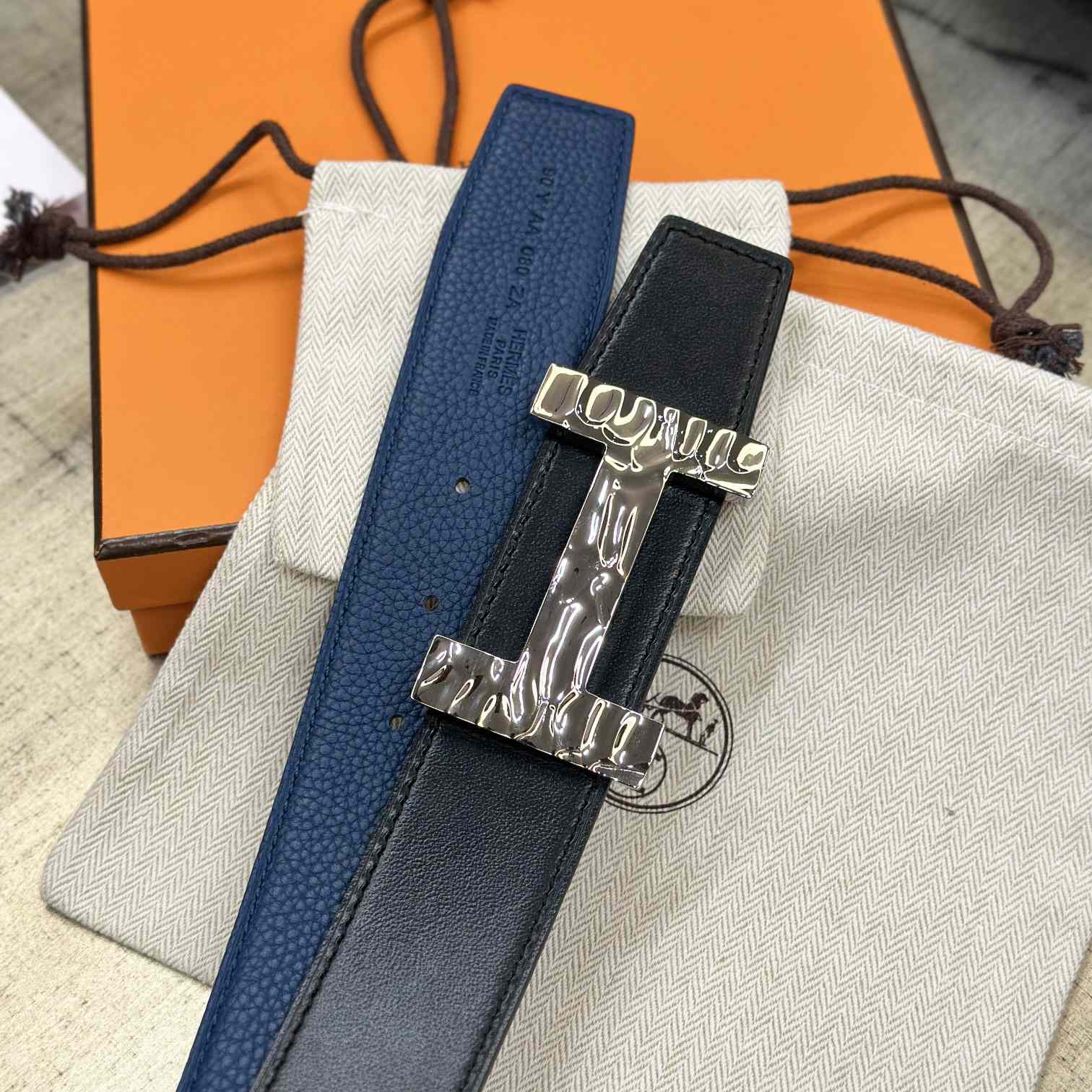 Hermes Quizz H2O Belt buckle & Reversible Leather Strap 38 mm - PerfectKickZ