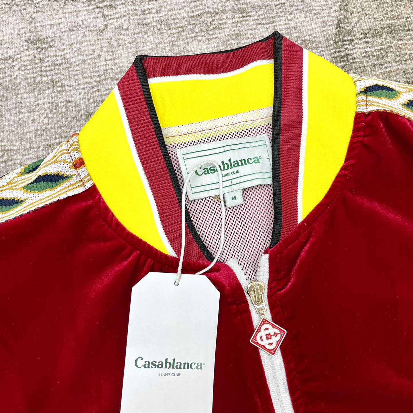 Casablanca Laurel Logo Patch Zipped Track Jacket - PerfectKickZ
