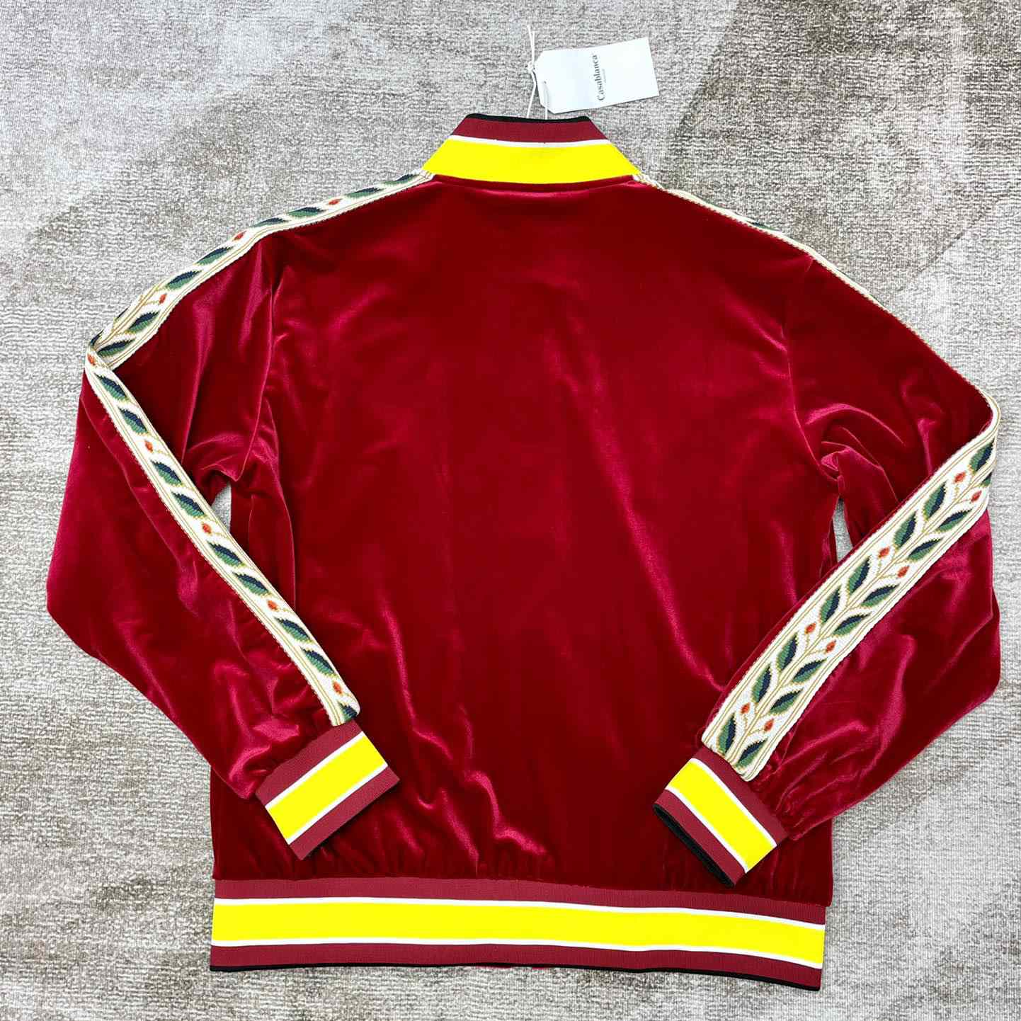 Casablanca Laurel Logo Patch Zipped Track Jacket - PerfectKickZ