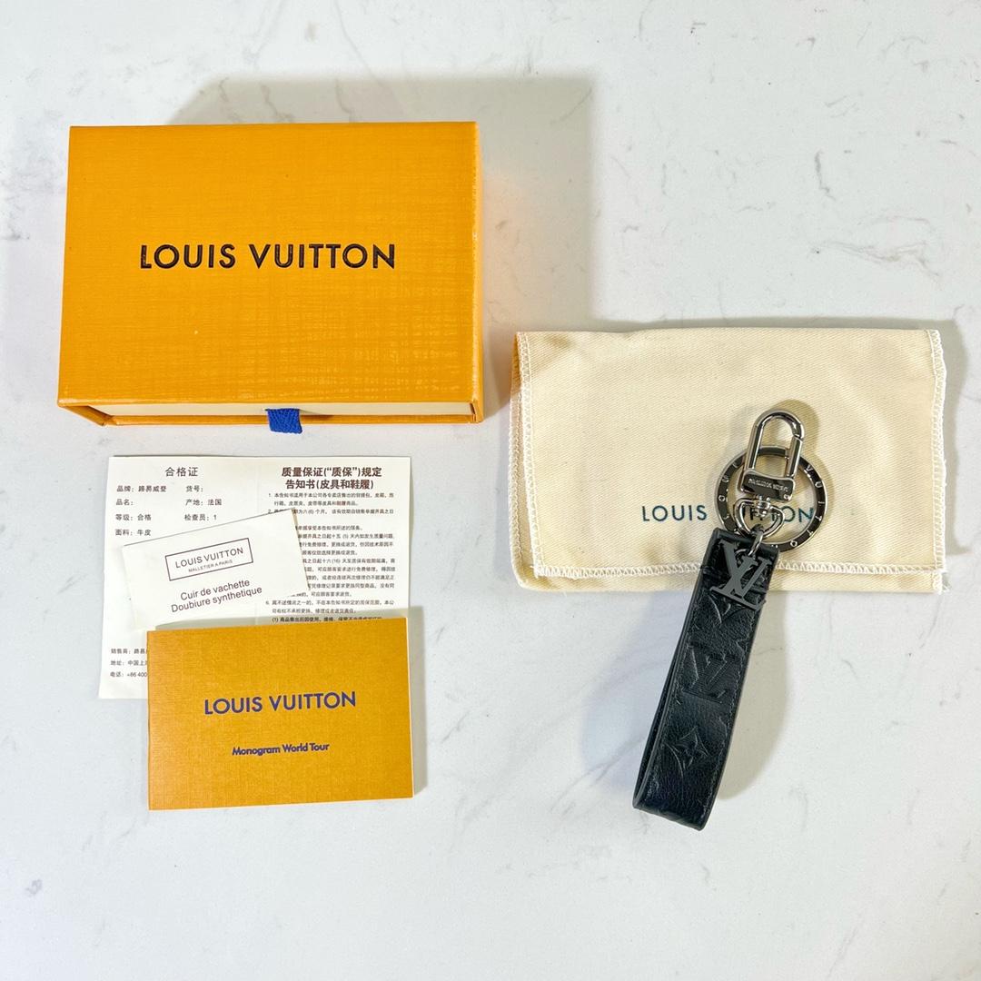 Louis Vuitton LV Shadow Dragonne Key Holder And Bag Charm - PerfectKickZ