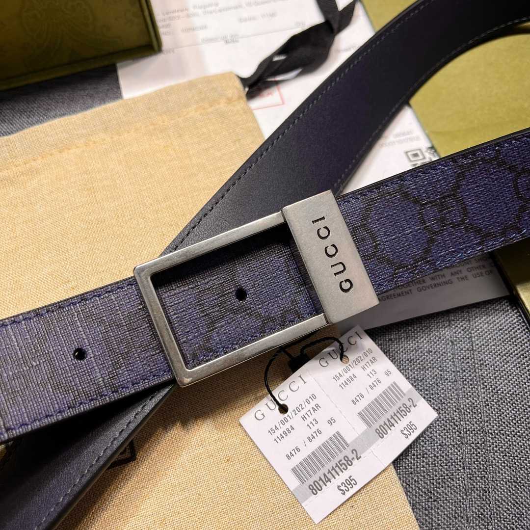 Gucci GG Belt With Rectangular Buckle  - PerfectKickZ