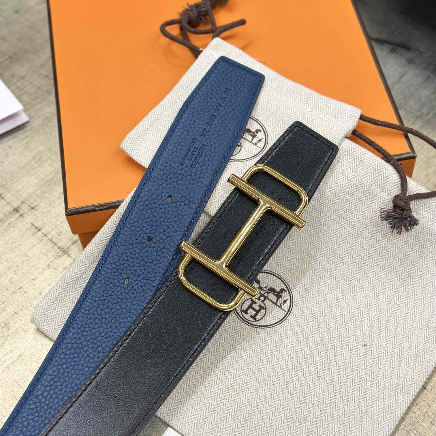 Hermes Royal Belt Buckle & Reversible Leather Strap 38 mm - PerfectKickZ