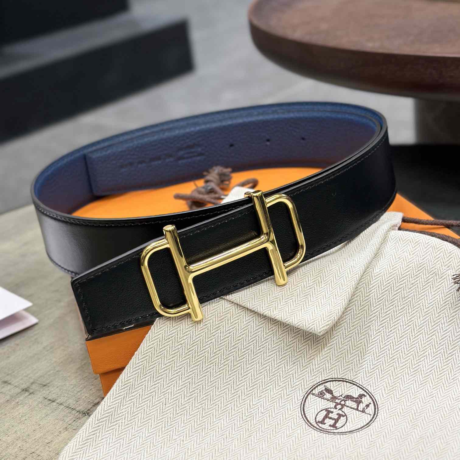 Hermes Royal Belt Buckle & Reversible Leather Strap 38 mm - PerfectKickZ