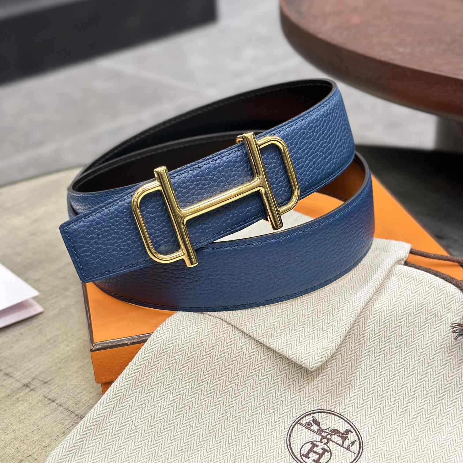 Hermes Royal Belt Buckle & Reversible Leather Strap 38 mm - PerfectKickZ