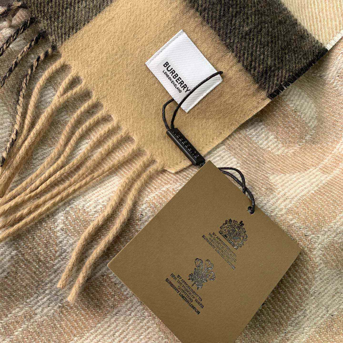 Burberry Check Cashmere Reversible Scarf - PerfectKickZ