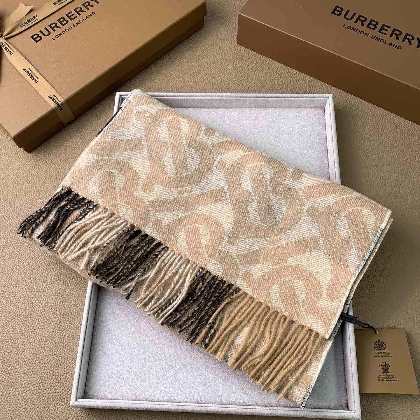 Burberry Check Cashmere Reversible Scarf - PerfectKickZ