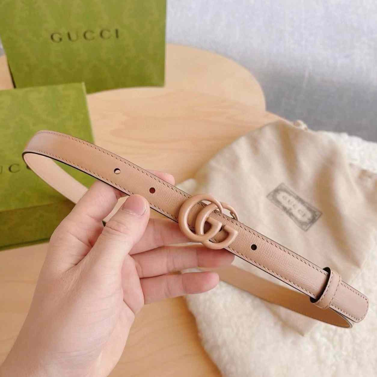 Gucci Leather Belt With Double G Buckle - PerfectKickZ